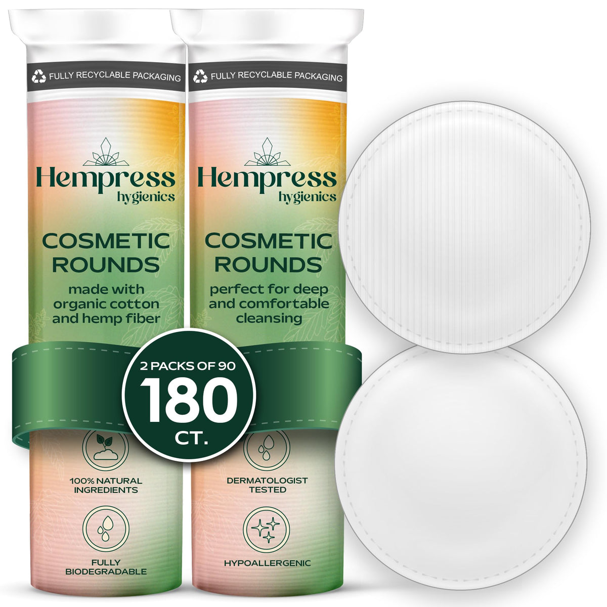 Pads VERSAINSECT Blanco Algodón Orgánico y Vegano para el Rostro