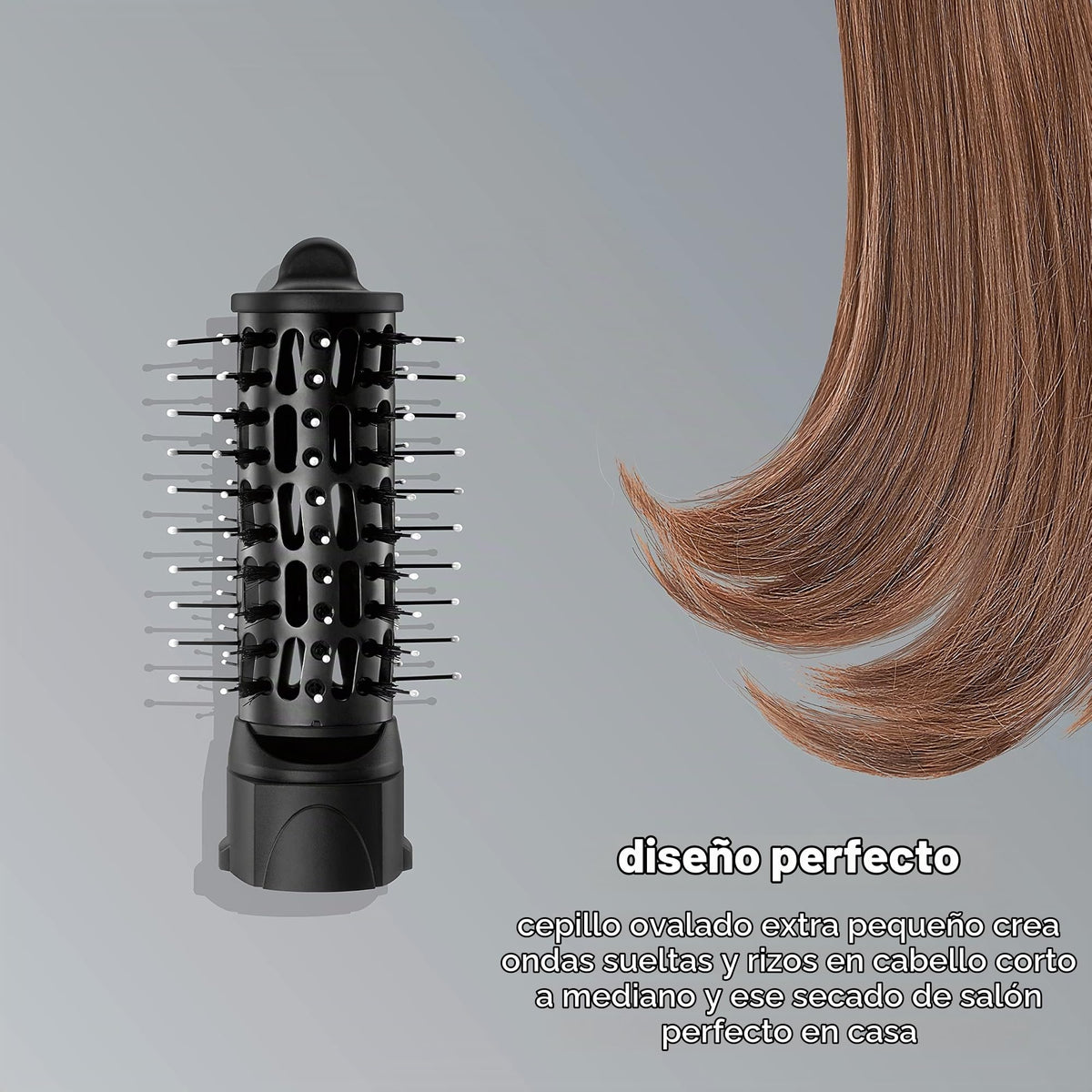 Cepillo Ovalado Infinitipro by Conair Extrachico para Rizos Sueltos en Cabello Corto a Mediano