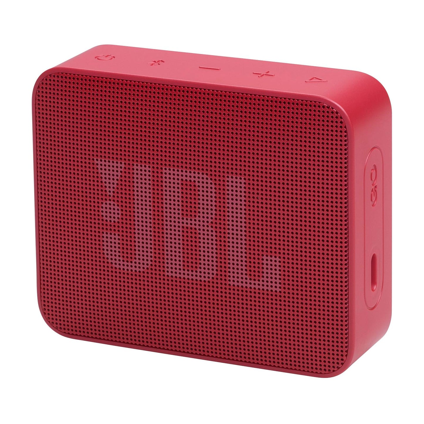 JBL Go Essential 2, Altavoz Portátil Bluetooth, Color Negro, Resistente al Agua y Polvo IP67, Batería de 5 Horas, Carga USB-C (Rojo)