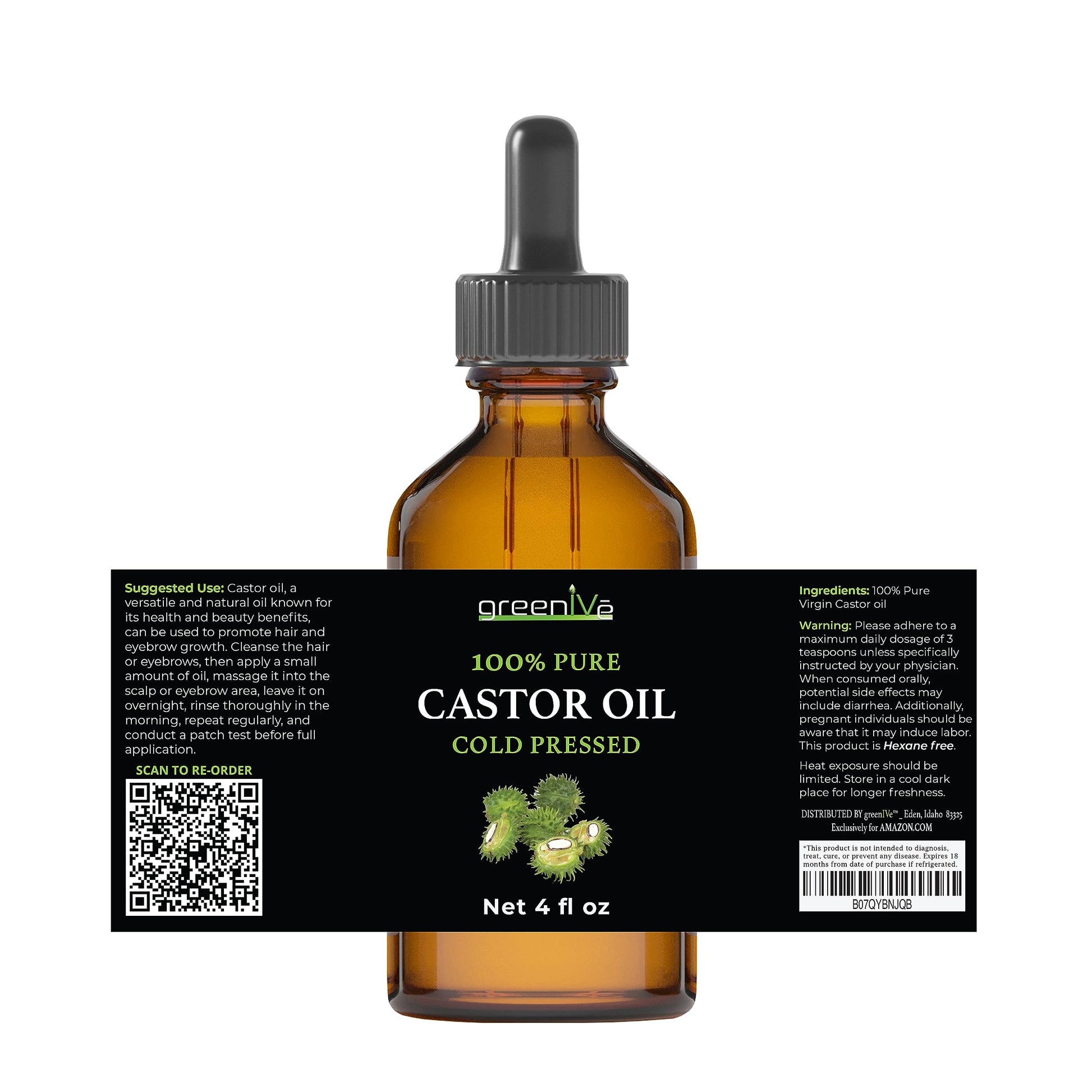 ¡Aceite de Ricino Puro de Calidad Premium - Obtén 120ml - Prensado en Frío y Sin Hexano! ¡Descubre sus Múltiples Beneficios! Compra en Línea.