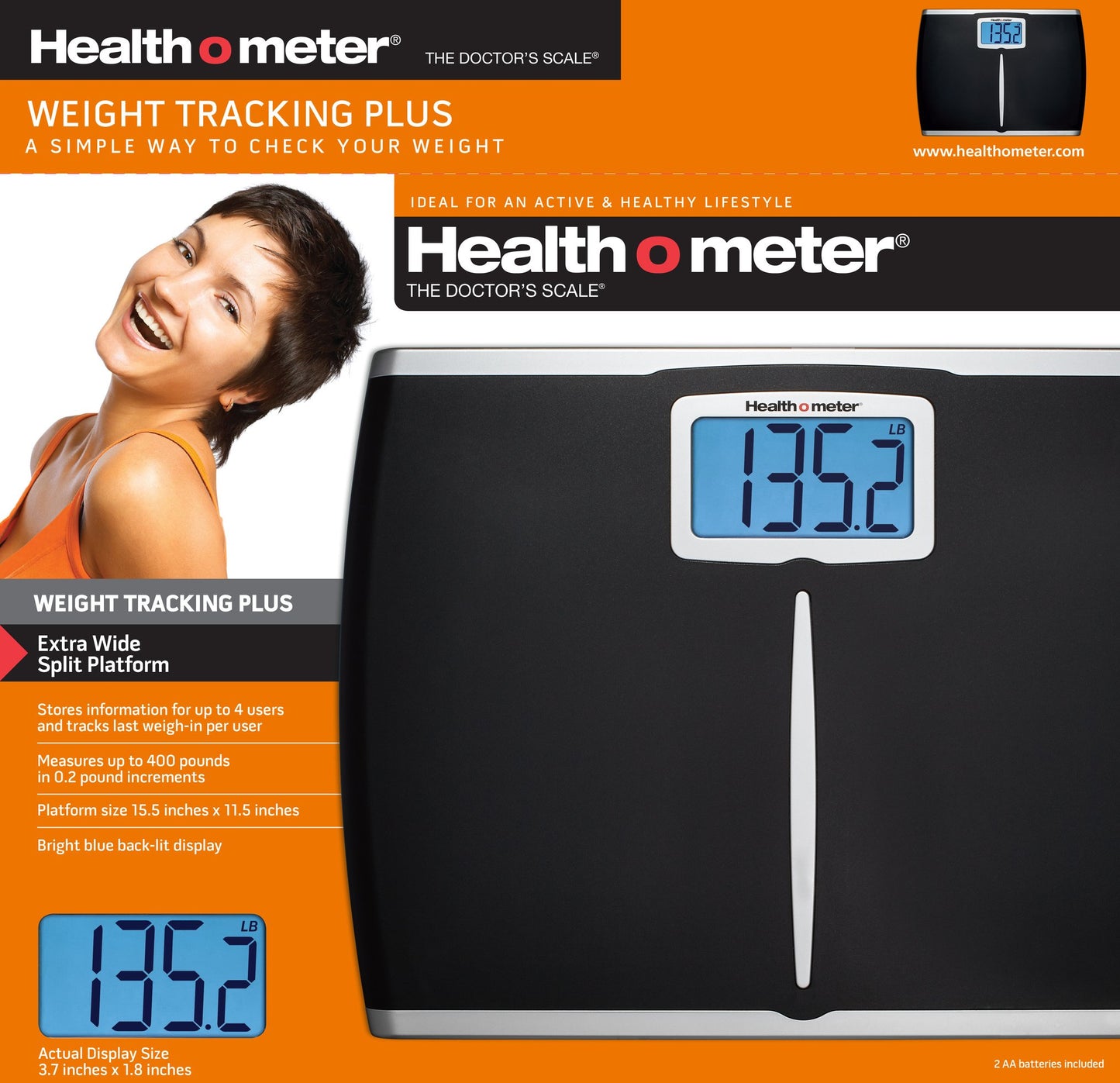 Health o meter báscula de Seguimiento de Peso Extra Ancha