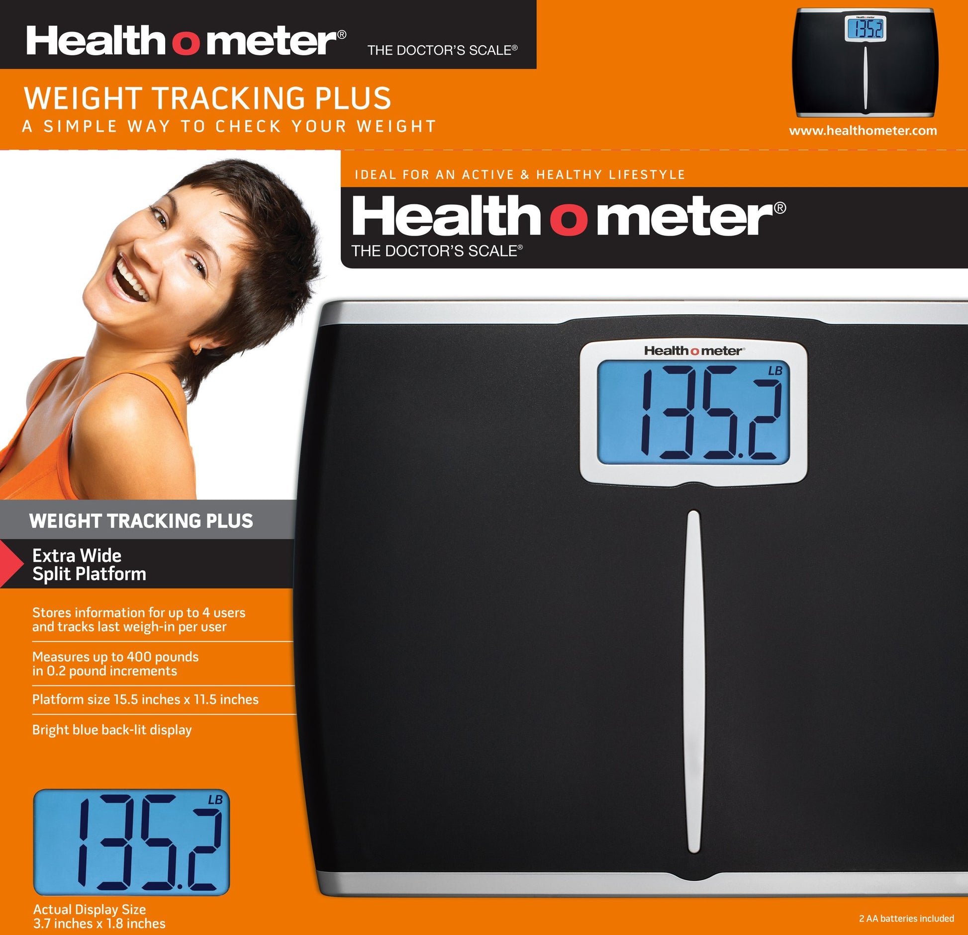 Health o meter báscula de Seguimiento de Peso Extra Ancha