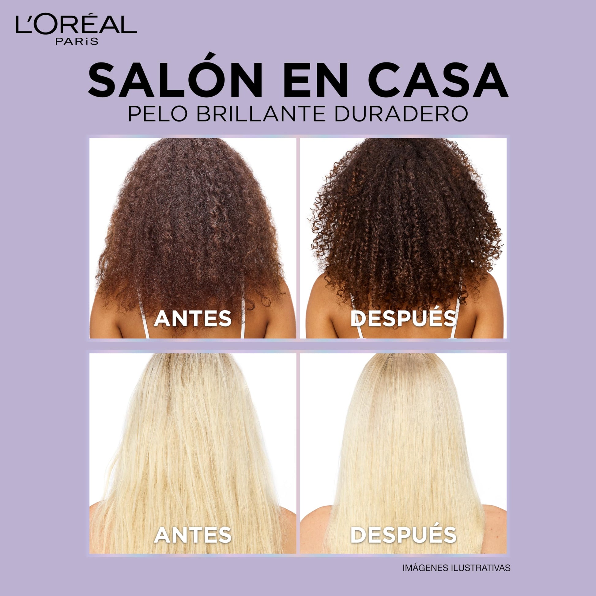 L'Oréal Paris Shampoo con Ph balanceado Ever Pure Glossing controla aporta brillo intenso para todo tipo de pelo teñido Sin Sulfatos, 250ml