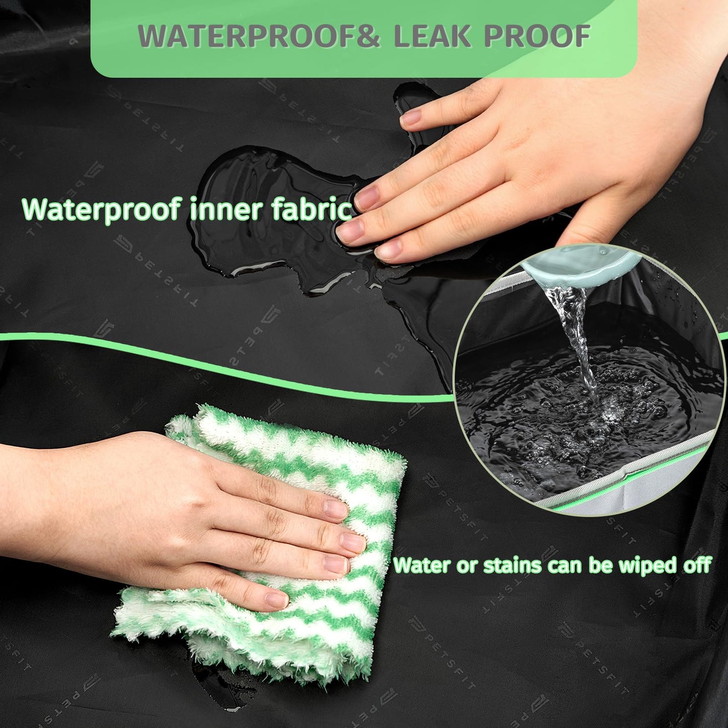 Caja de Arena Portátil Petsfit Gris Diseño Plegable Anti-Fugas para Gatos Adultos