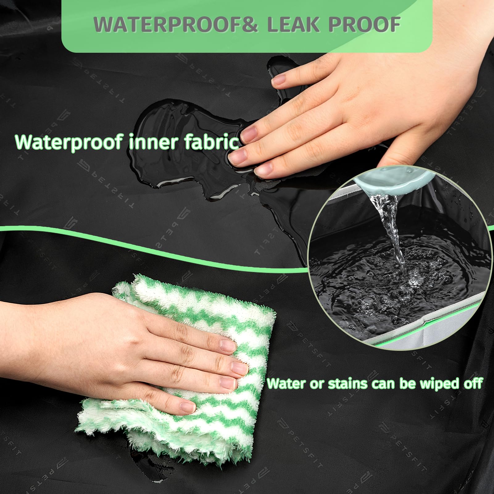 Caja de Arena Portátil Petsfit Gris Diseño Plegable Anti-Fugas para Gatos Adultos