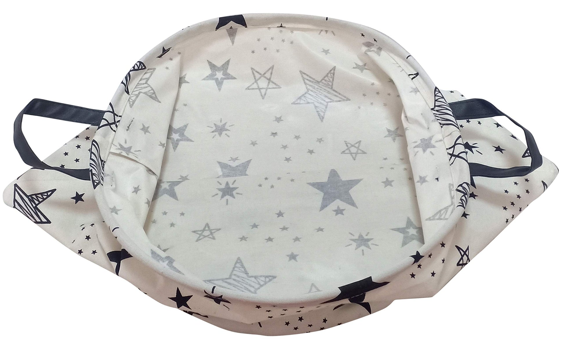 KUNRO - Cesta de almacenamiento redonda de gran tamaño, con revestimiento impermeable, organizadora, para guardería, ropa y juguetes