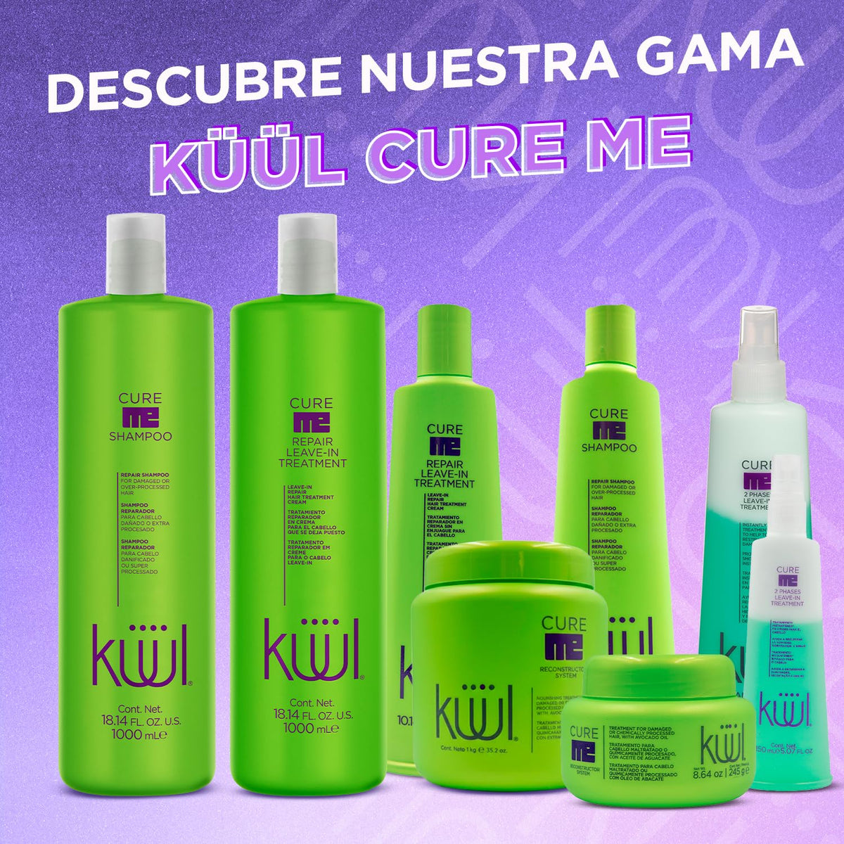 Leave-In KÜÜL Cure Me Reparador Cabello Teñido Nutrición