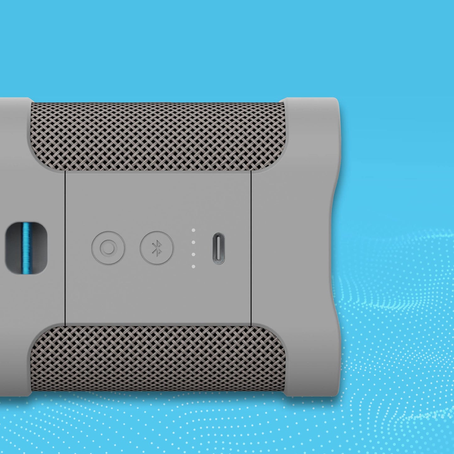 Skullcandy Terrain Mini Altavoz inalámbrico Bluetooth – Altavoz portátil Impermeable IPX7 con radiadores pasivos Personalizados duales, batería de 14 Horas, muñequera de Nailon
