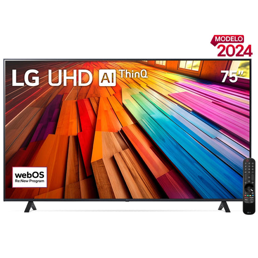 LG Pantalla UHD AI ThinQ 75 Pulgadas 4K Smart TV 2024 75UT8050PSA