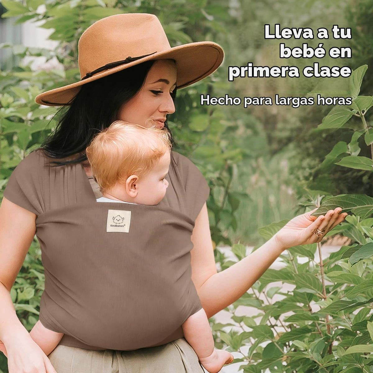 KeaBabies Portabebés para bebés desde el nacimiento, portabebés transpirables, portabebés recién nacidos, portabebés recién nacidos, portabebés sin manos (Saddle Brown)