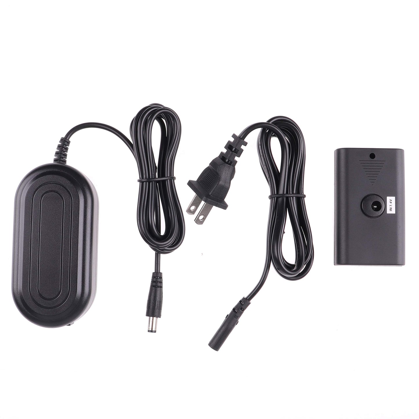 foto4easy Foto4easy Adaptador de corriente alterna con batería simulada NP-F DC upler para Sony NP-F970 NP-F960 NP-F770 NP-F750 NP-F550 para monitor de cámara de luz LED de vídeo, negro