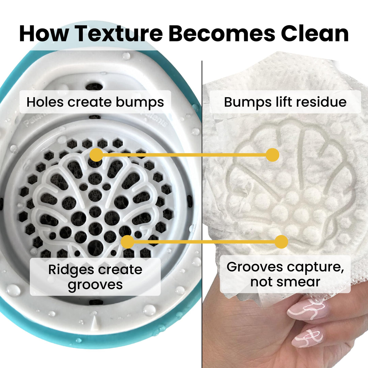 Producto UnWipe Texturizador Increíble Para Papel Higiénicoables