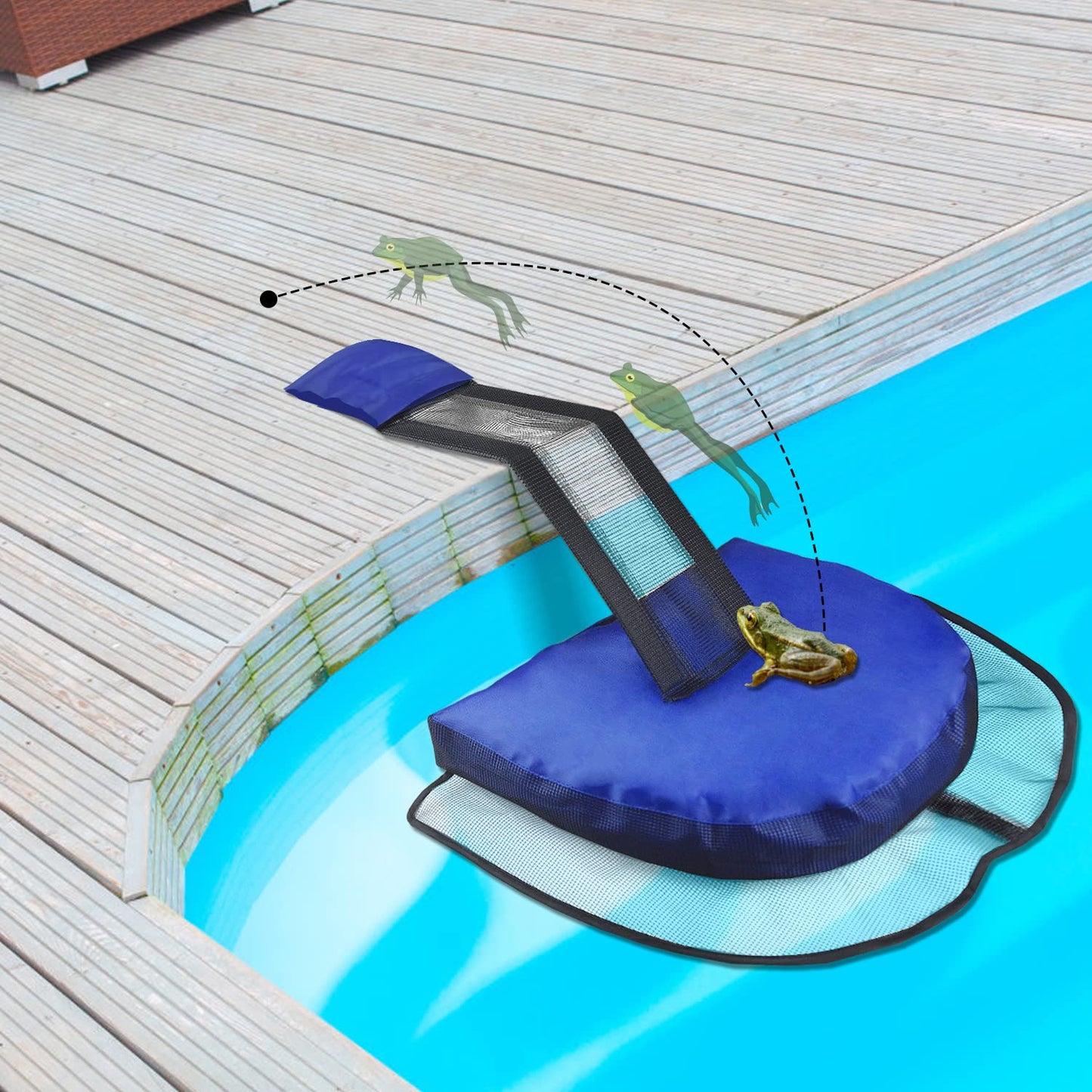 Paquete de 2 Rampas de Escape para Piscinas y Spas, Salvavidas de Ranas y Animales, Inflable Flotante Rescatista