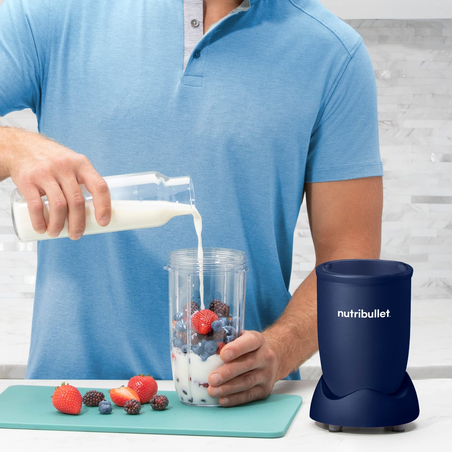 Licuadora NutriBullet Pro Azul Marino Mate 900W 13 Piezas