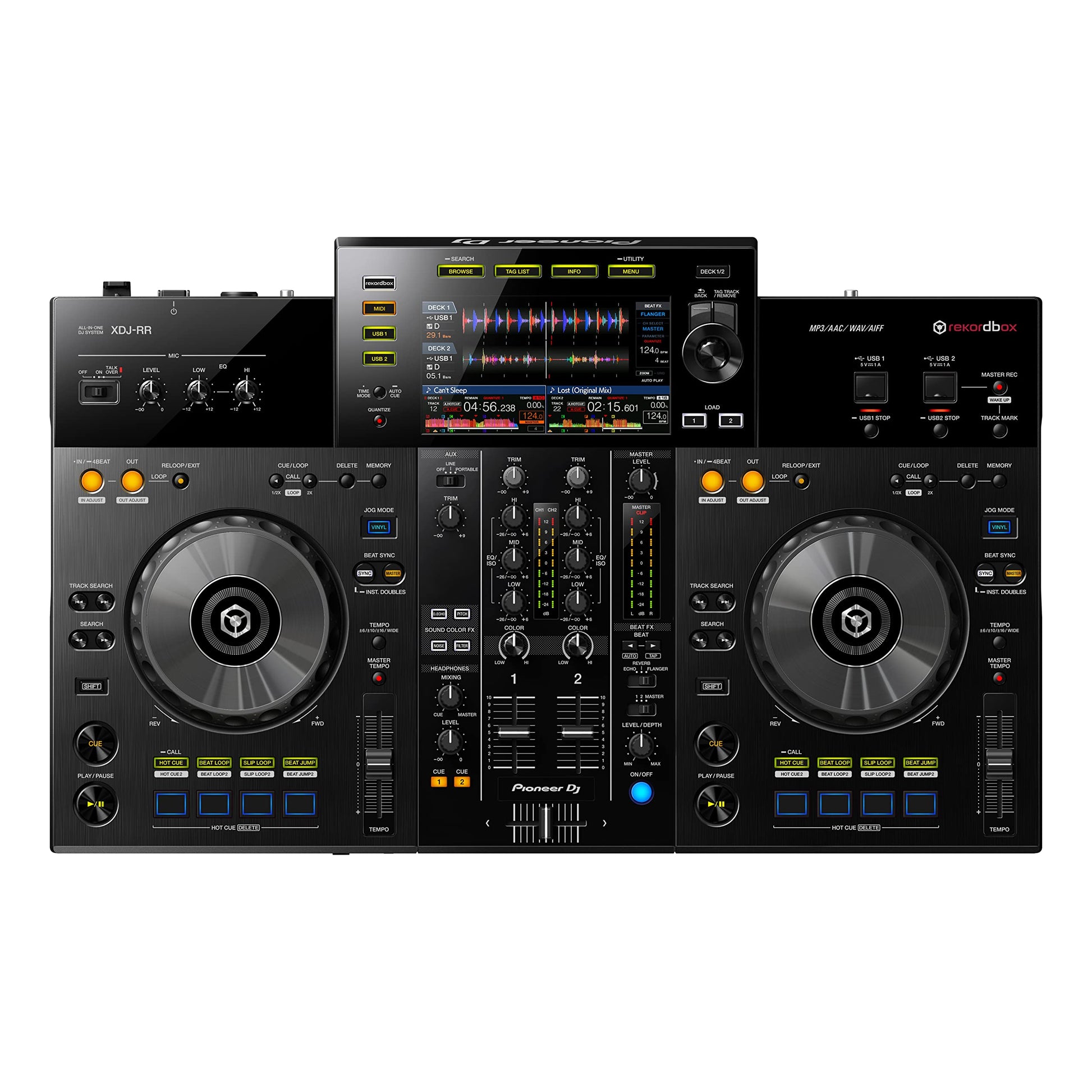 Sistema DJ Pioneer XDJ-RR Negro de 2 Canales