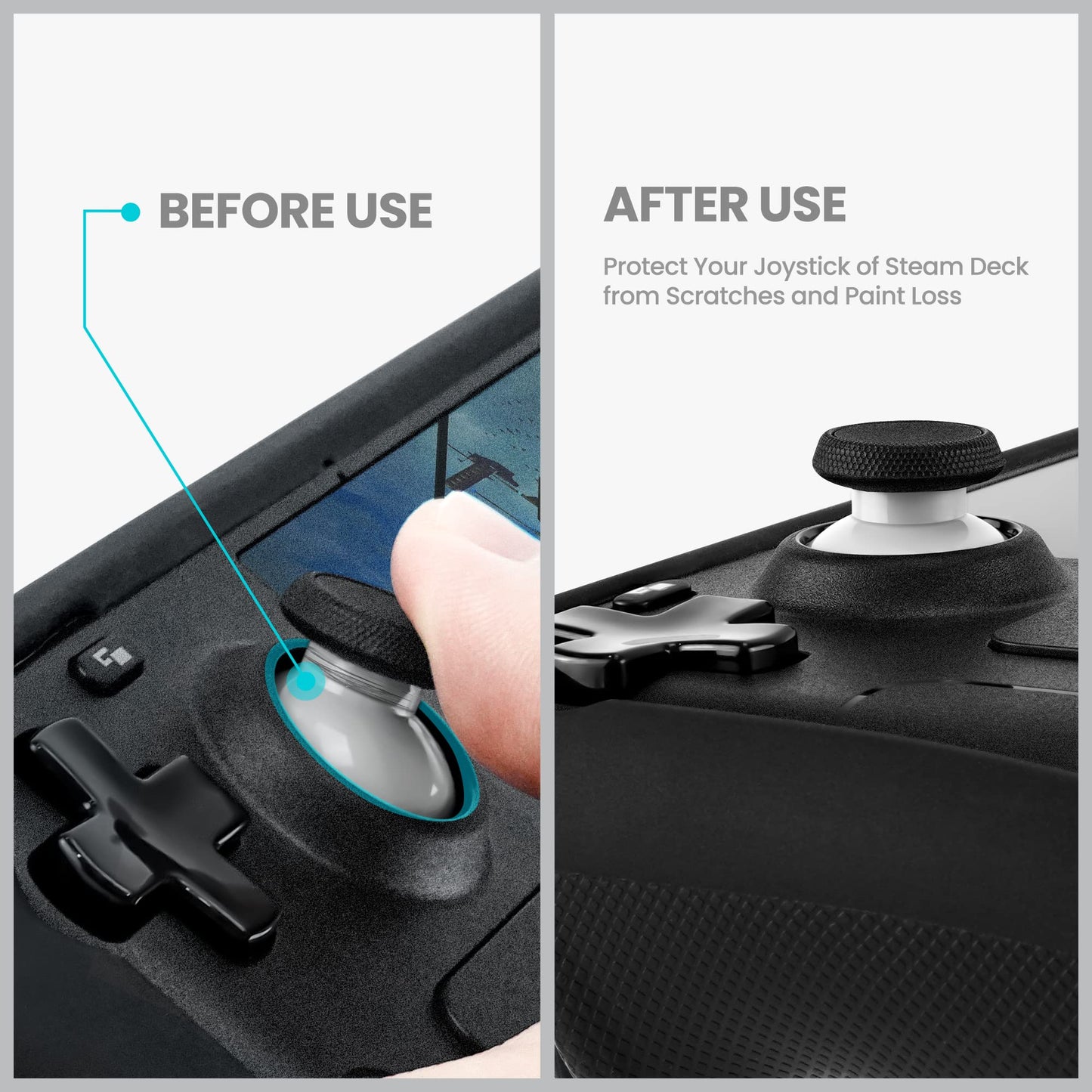 Protectores de Palanca Park Sung Transparente Compatibles con Steam Deck Xbox Switch Pro Controller PS4 PS5 ROG Ally 8 BitDo Joystick