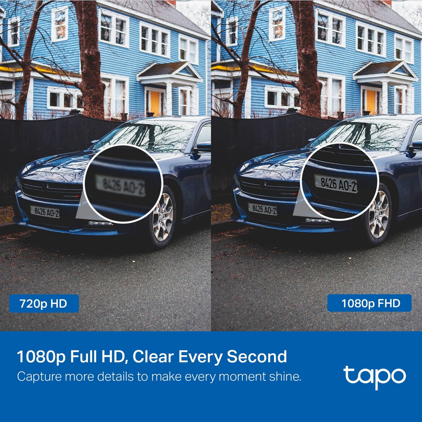 Cámara de Seguridad Wi-Fi TP-Link Tapo Nueva Generación 1080P con Visión Nocturna y Detección de Movimiento para Exteriores
