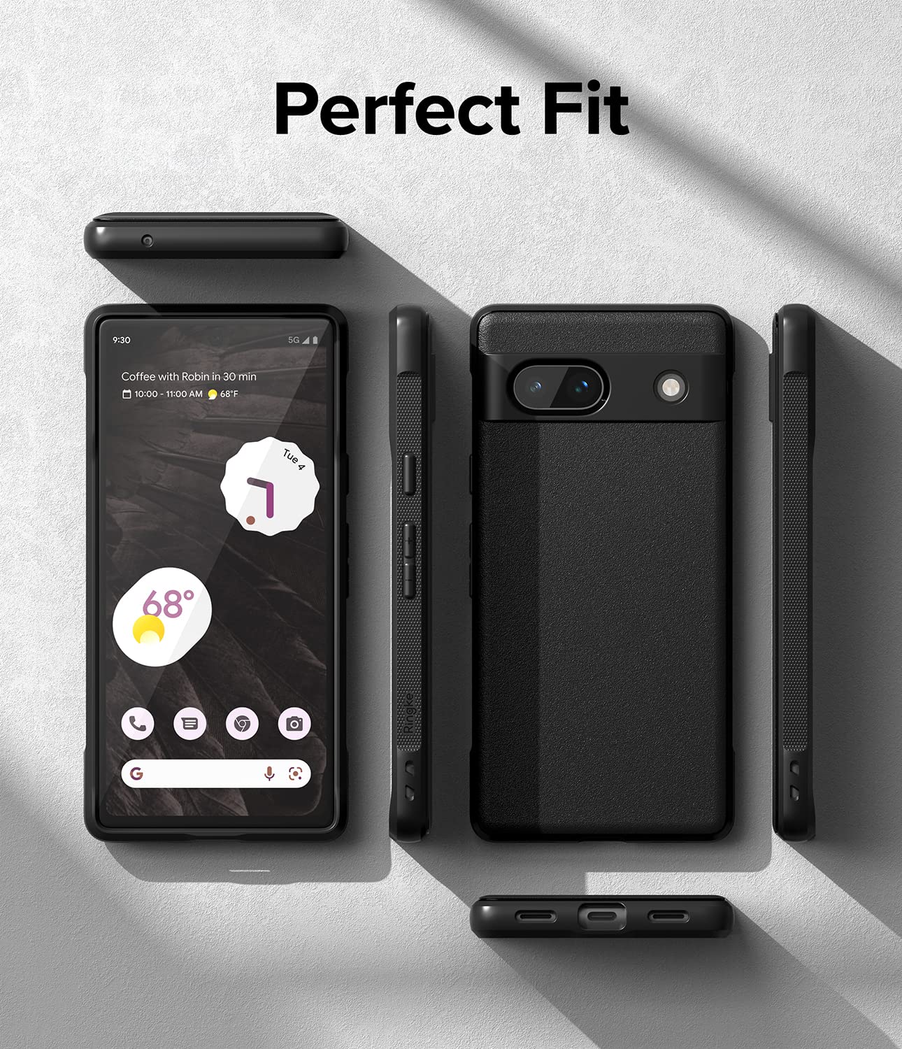 Funda Ringke Onyx Google Pixel 7a 5G Negro Antideslizante con Protección Adicional