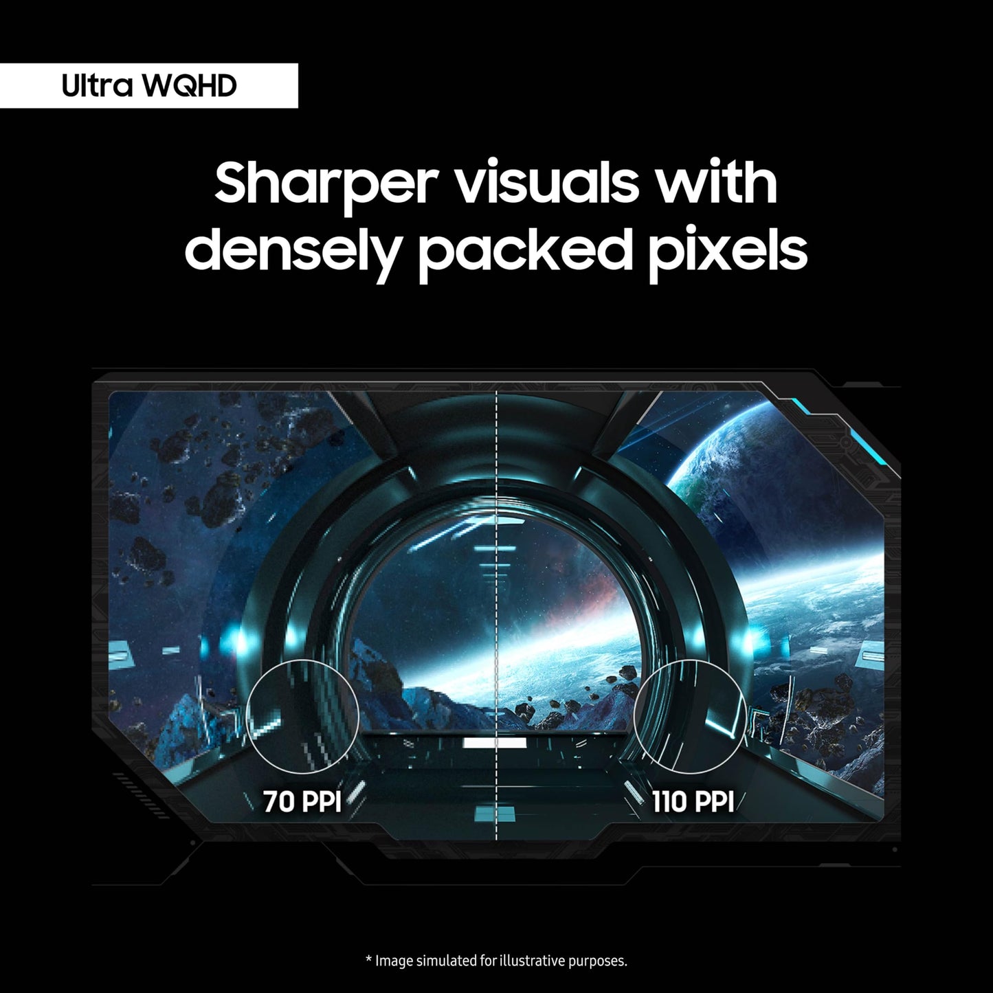 SAMSUNG 34-Inch Odyssey G85SB Series QD-OLED Ultra WQHD Curved Gaming Monitor, 175Hz, 0.03ms, DisplayHDR True Black 400, AMD FreeSync Premium Pro, Advanced Game Streaming, LS34BG850SNXZA, 2023