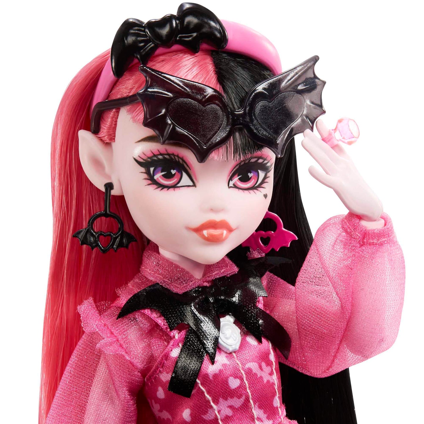 Muñeca Monster High Draculaura Vampiro con Vestimenta de Moda y Capa Elegante para Niñas