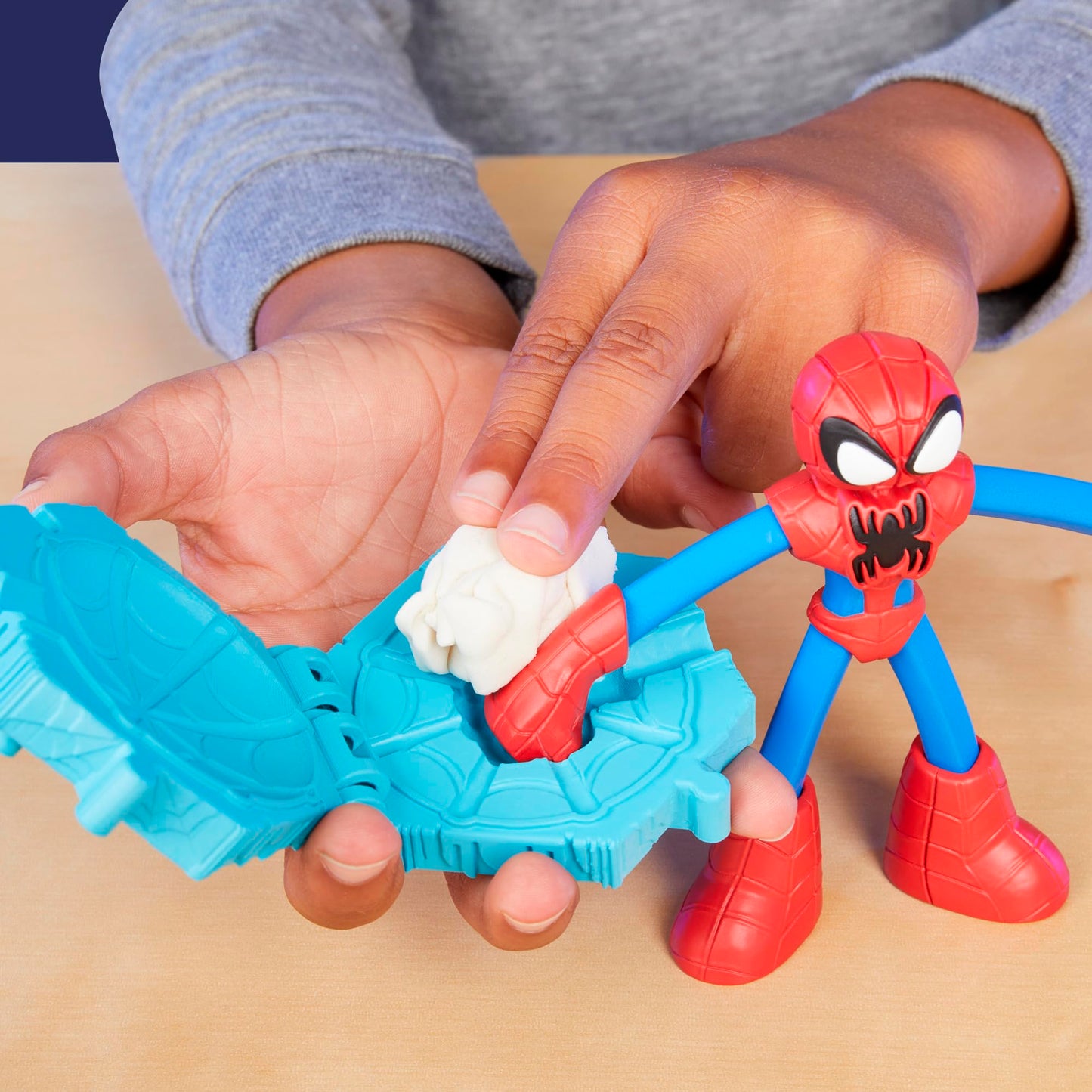 Set de Juego Play Doh Marvel Spider-Man Lanza y Atrapa con Figuras Flexibles y Accesorios para Niños y Niñas