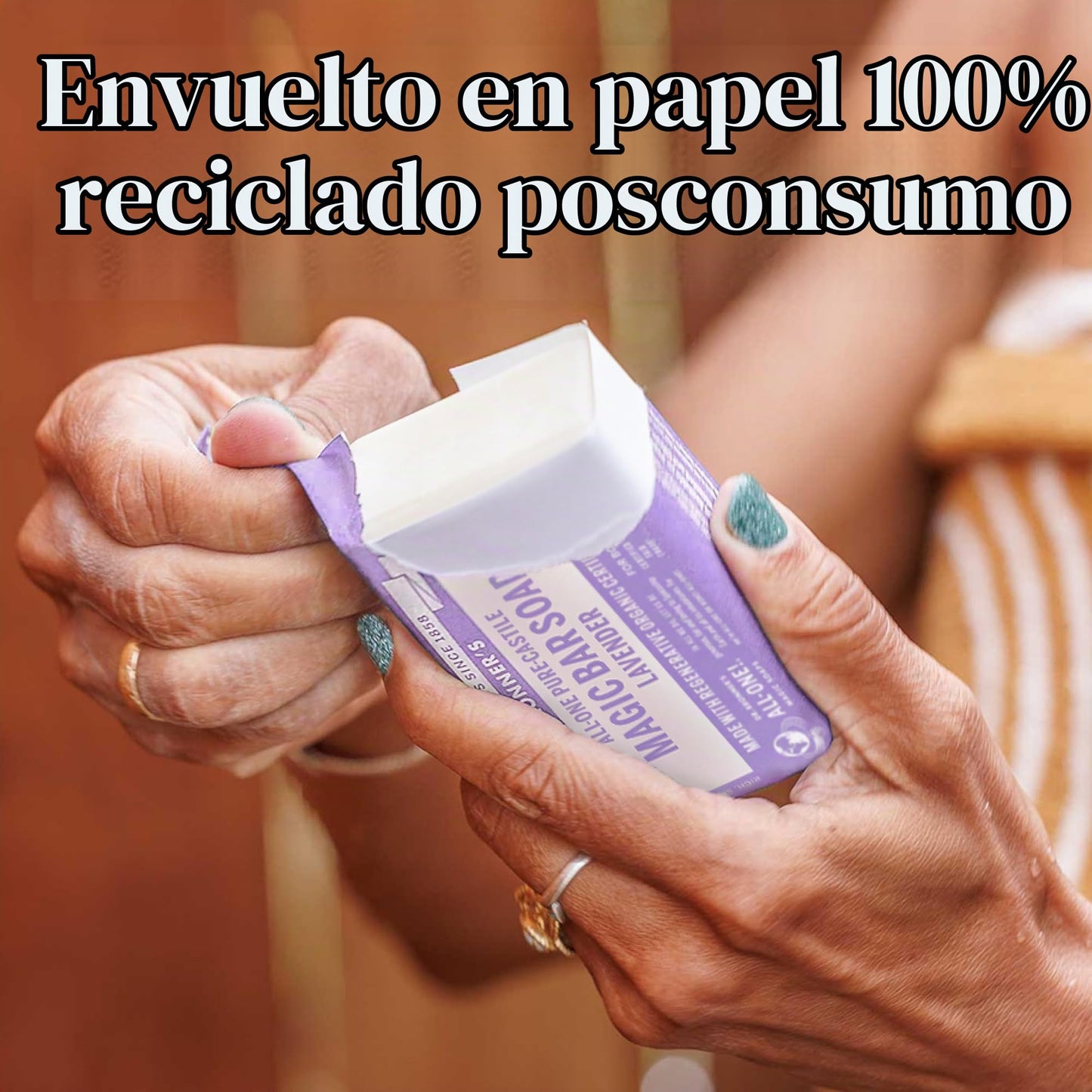 Dr. Bronner's | Jabón de castilla orgánico en barra, fórmula concentrada, relajación aromática y equilibrio natural, con aceite esencial de Lavanda, aroma Lavanda (2 pack)