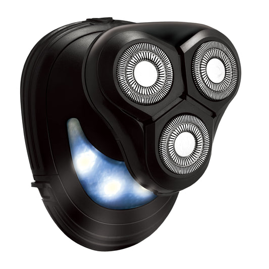 Afeitadora Eléctrica Chargeworx 3D Rotary para Hombre LED Inalámbrica Compacta