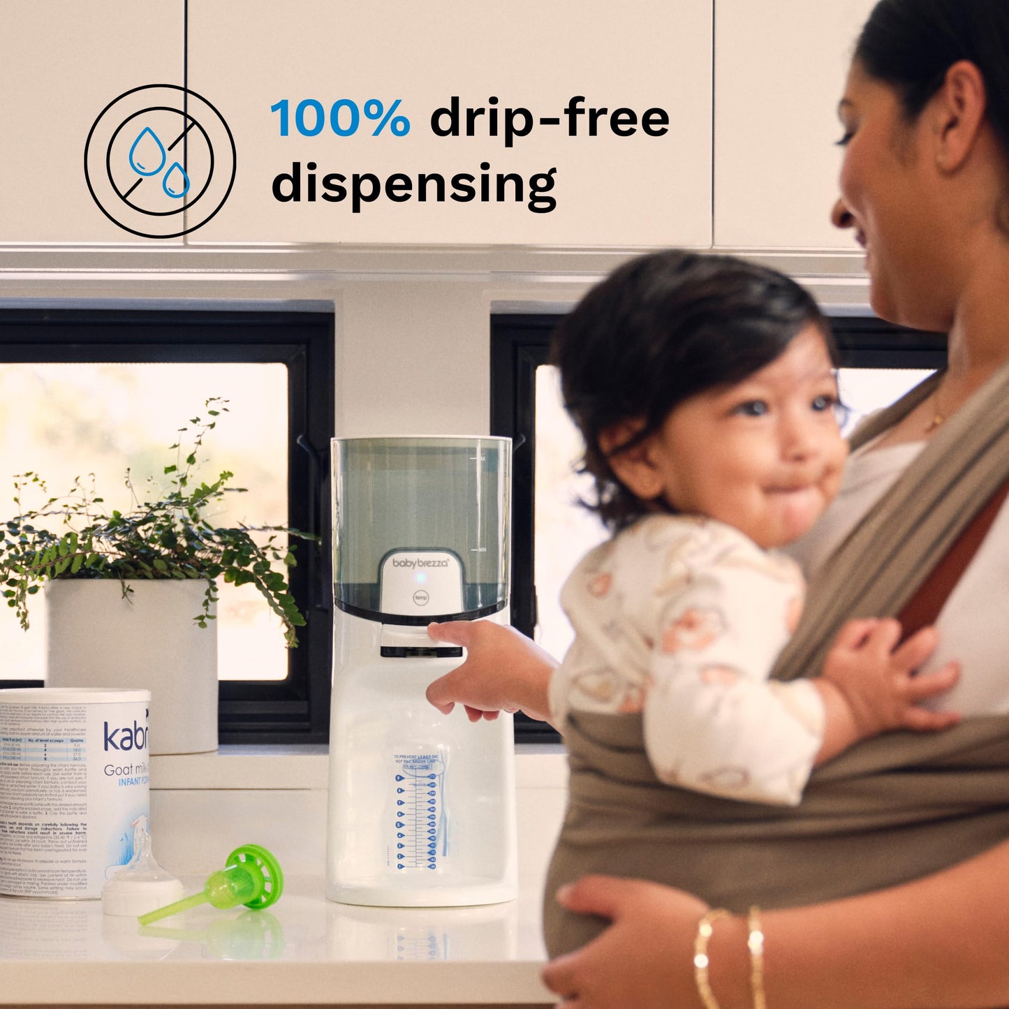 Baby Brezza Calentador instantáneo de biberones – Haz que el biberón caliente de fórmula al instante. Dispensa agua tibia 24/7. 3 temperaturas; no más esperar con un calentador de botellas tradicional