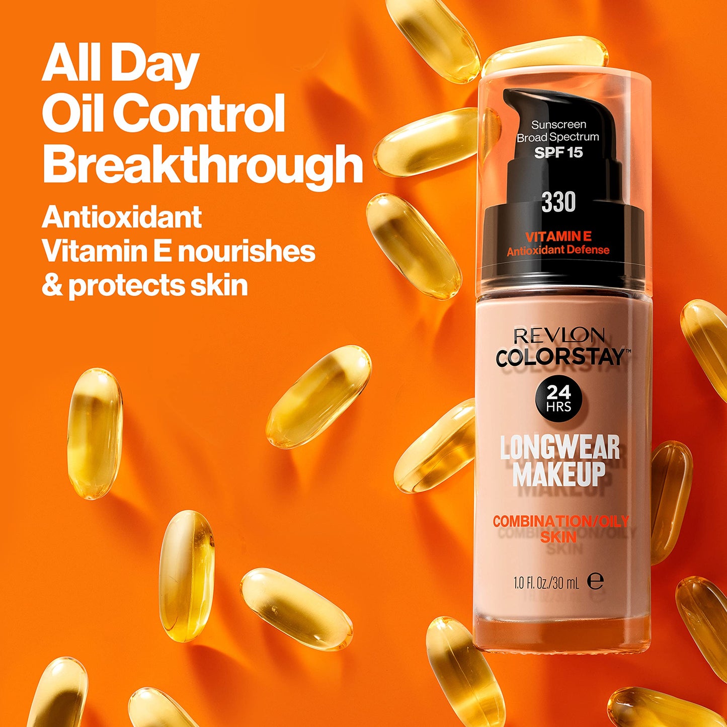 Revlon ColorStay Liquid Foundation For Combination/oily Skin, Caramel, 1 Fl Oz