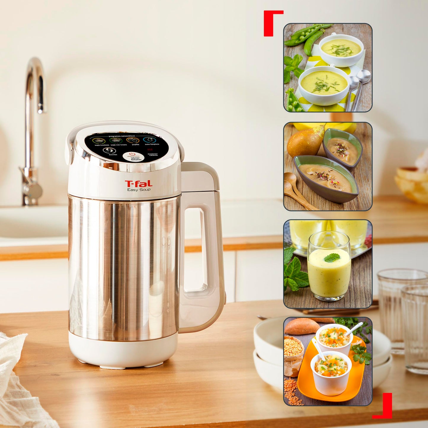 Licuadora T-fal Easy Soup Blanca