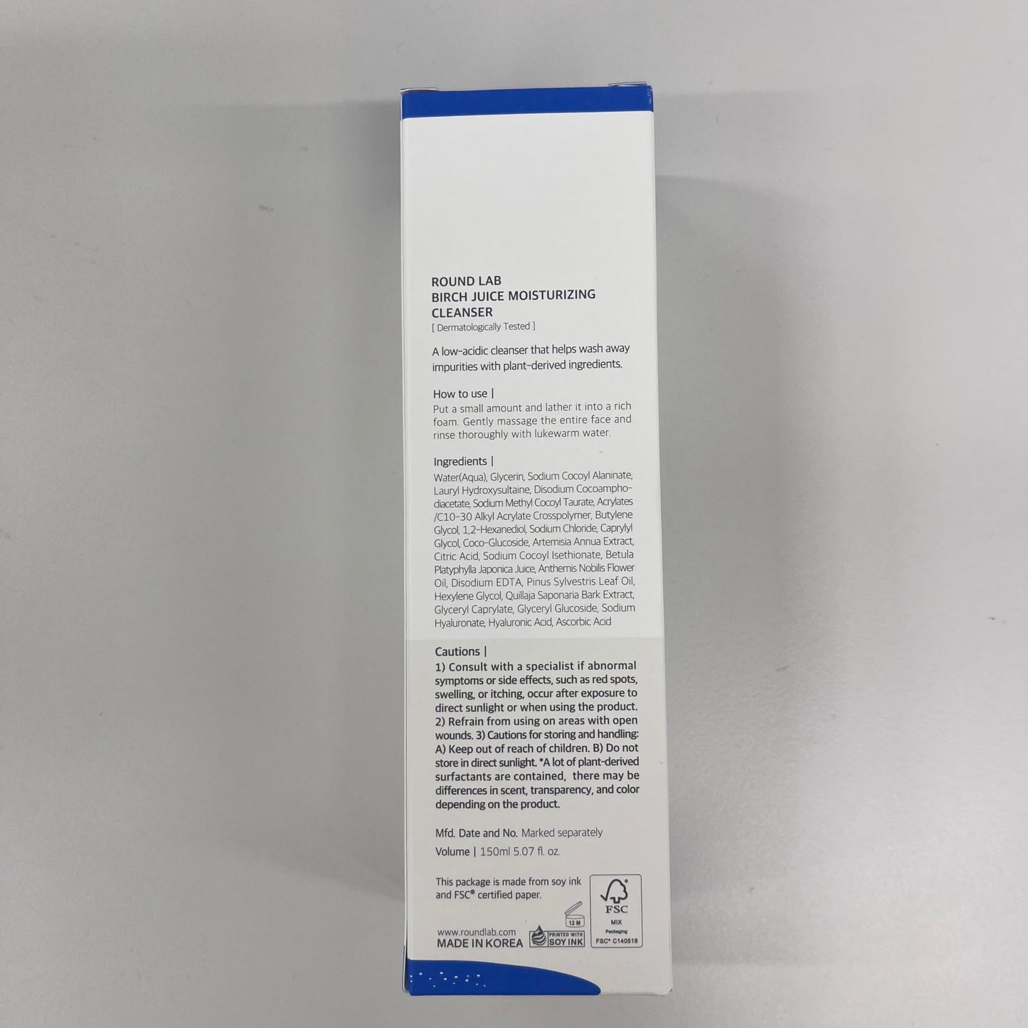 Round Lab Birch Juice Moisturizing Cleanser 150ml