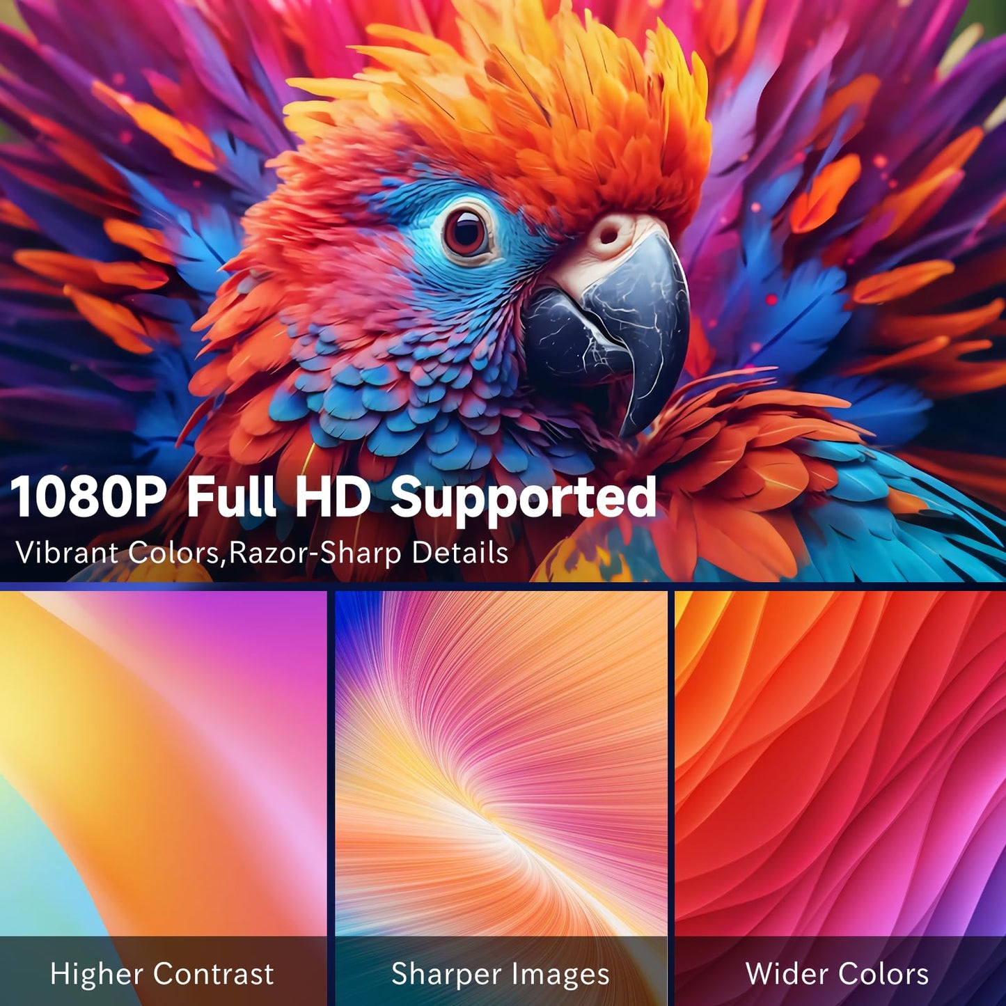 Mini Proyector 4K 1080P, Proyector Port?til con Karaoke, Wifi 6, Bluetooth 5.0, 200 Ansi, Android 11, Usb y Hdmi, Proyectores con Dos Micr?fonos Compatible con Smartphone/tabletas/pc/tv Stick/xbox/ps5
