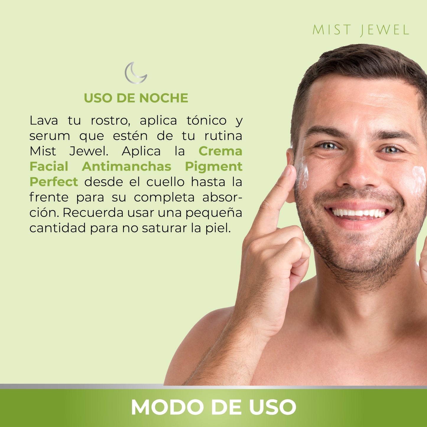 MIST JEWEL | Crema reductora de pigmentacion aclaradora para manchas faciales en la piel, antimanchas adicionado con ácido Glicólico y Salicílico para unificar el tono y reducir hiperpigmentación 50g