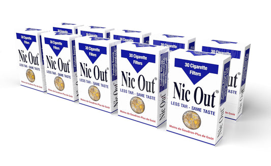 Filtros de Cigarrillo Nic-Out Transparente Desechables para Fumadores