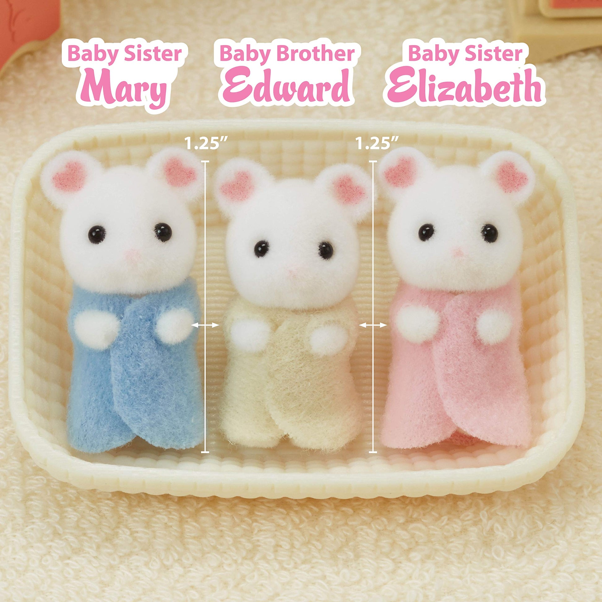 Calico Critters - Trillizos de ratones Malvavisco