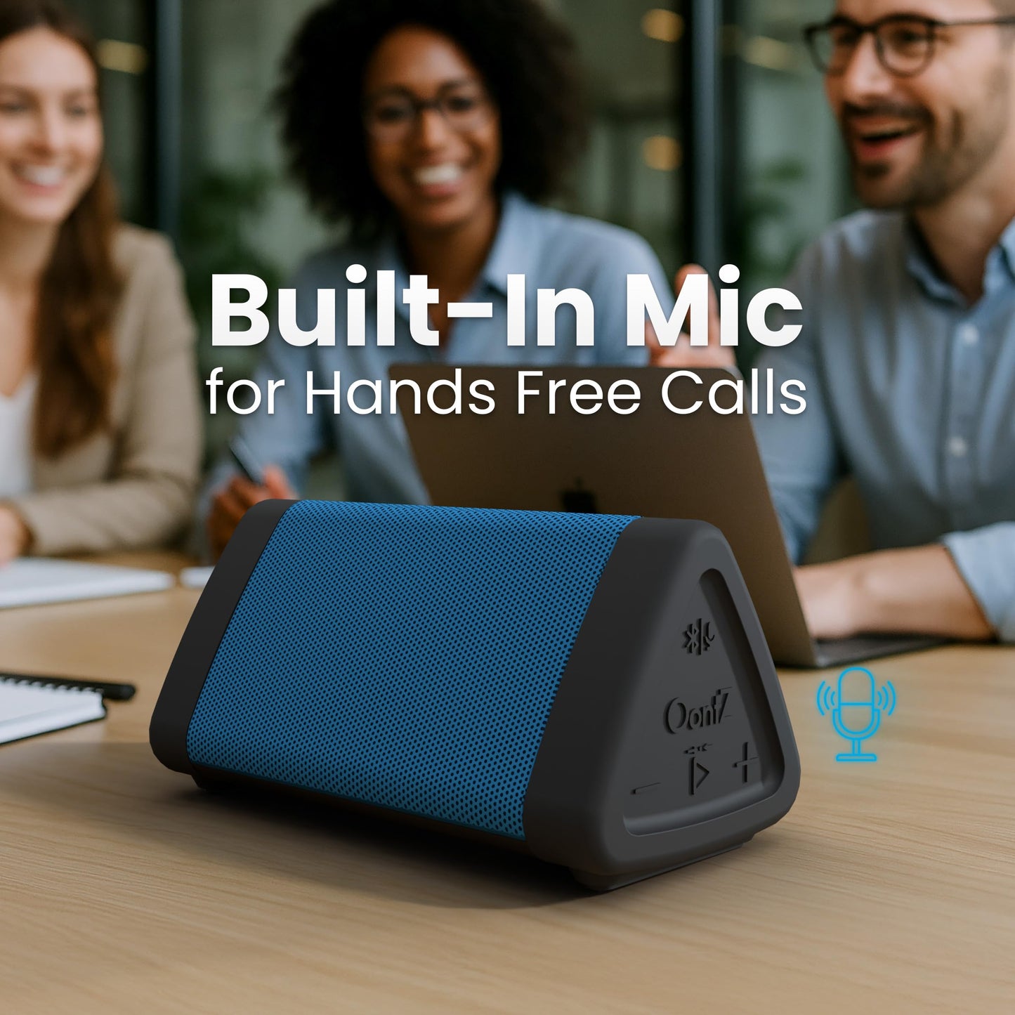 Cambridge Soundworks OontZ Angle 3 Next Generation Ultra Portable Wireless Bluetooth Speaker : Louder Volume 10W+, More Bass, Water Resistant, Perfect Speaker for Golf, Beach, Shower & Home (Blue)