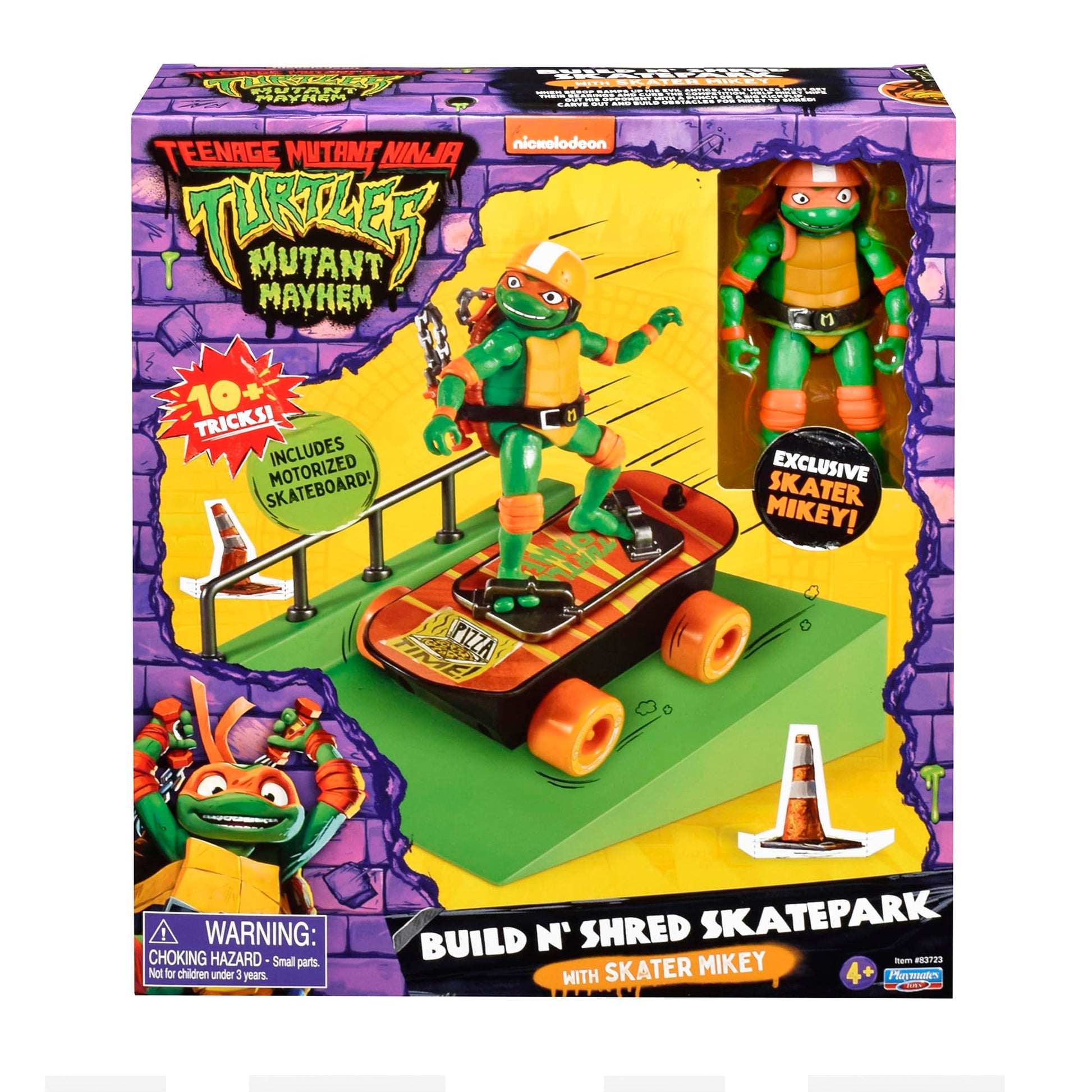 Figura Juguete TMNT Tortugas Ninja Miguel Ángel Fricción Skateboard Exclusivo Amazon Película Caos Mutante Interactivo