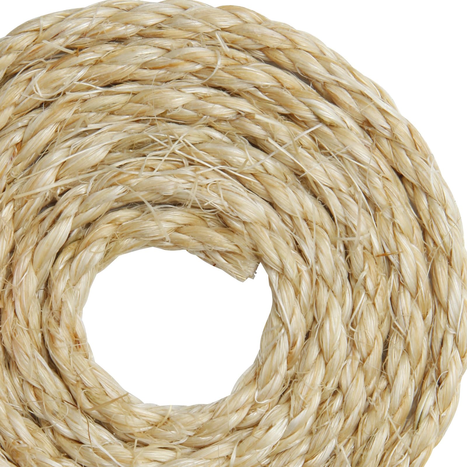 Cuerda de Sisal Natural TienYow 4mm 164 Pies para Reparación de Rascador para Gatos y DIY Árbol para Gatos