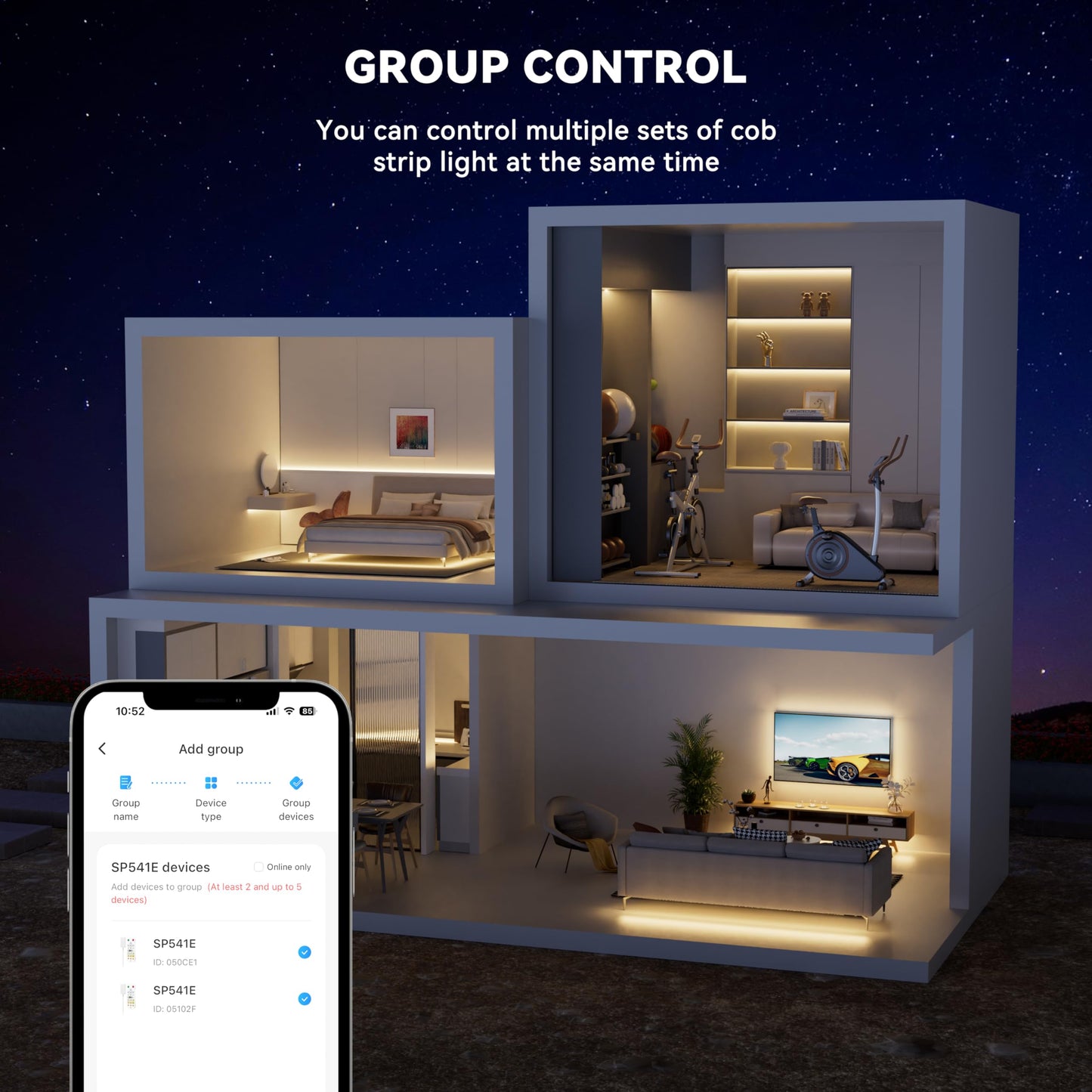 Tira de Luz LED PAUTIX Blanca Regulable de 6,1 m Super Brillante con Alexa y Google Assistant