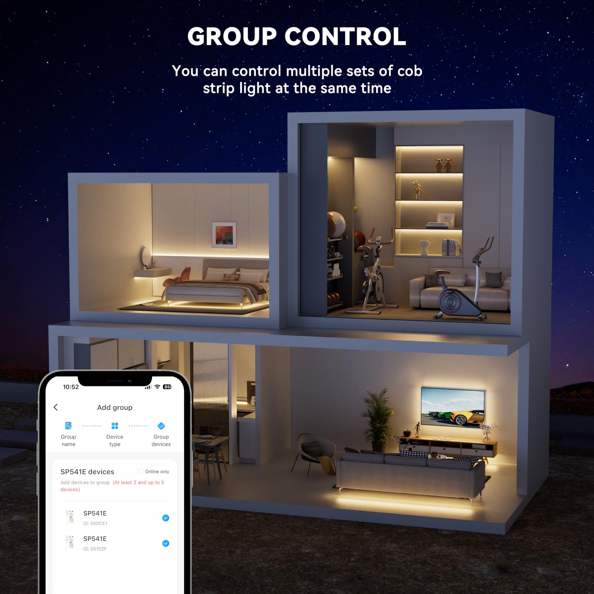 Tira de Luz LED PAUTIX Blanca Regulable de 6,1 m Super Brillante con Alexa y Google Assistant