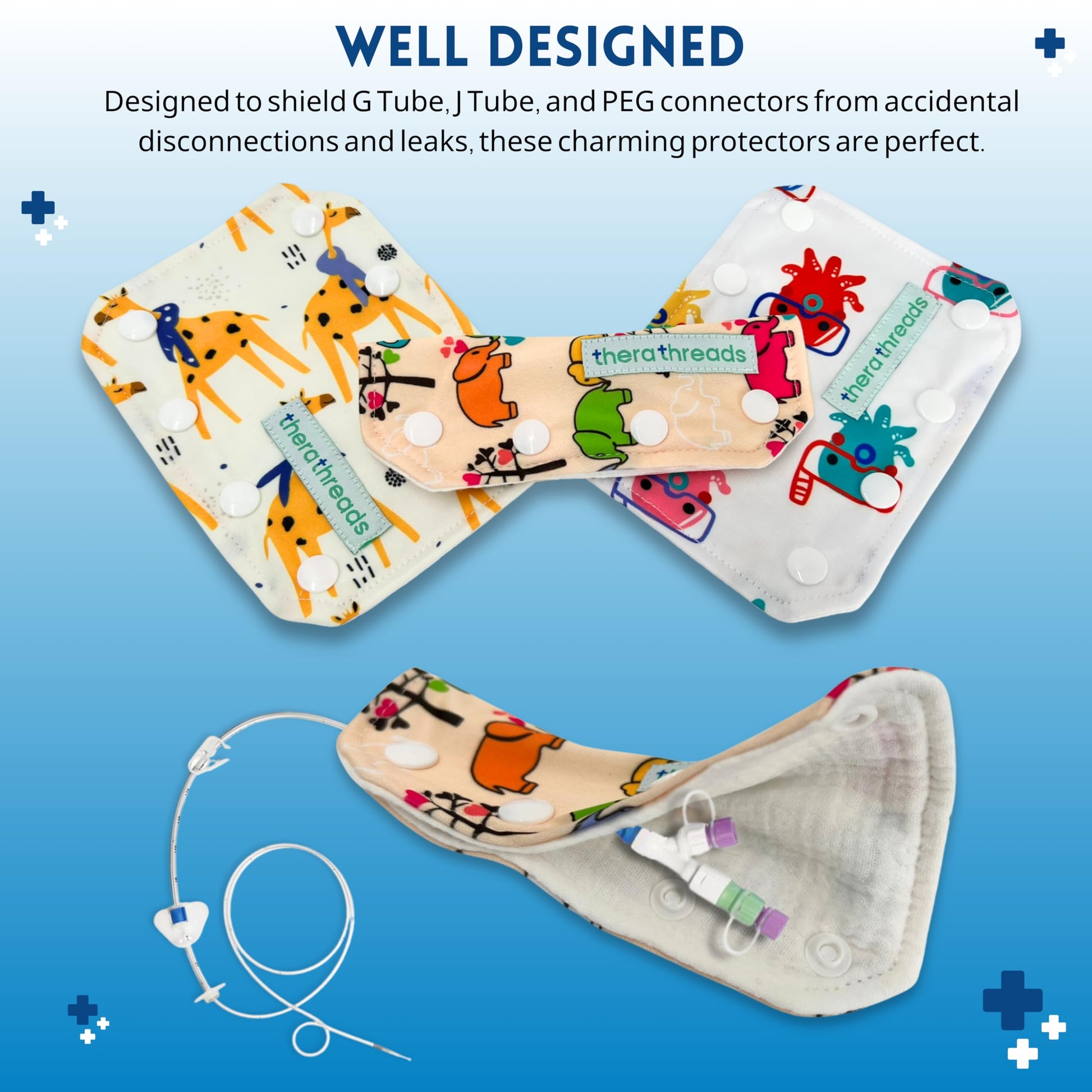 Fundas de Conector de Tubo Alimentación Temática Animal Paquete 5