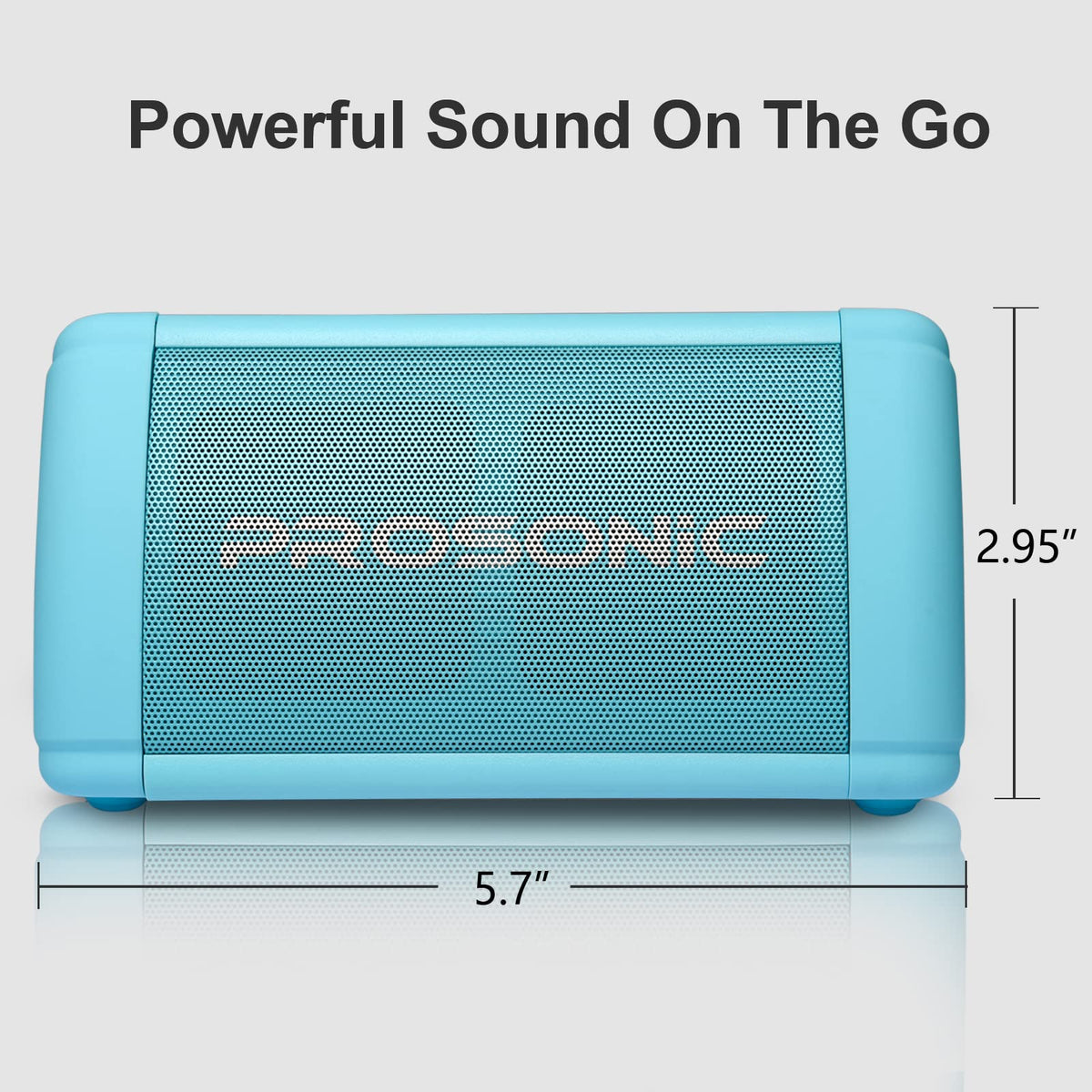 Altavoz Bluetooth Prosonic BT3 Azul Portátil con Sonido Estéreo de 10W y Refuerzo de Graves