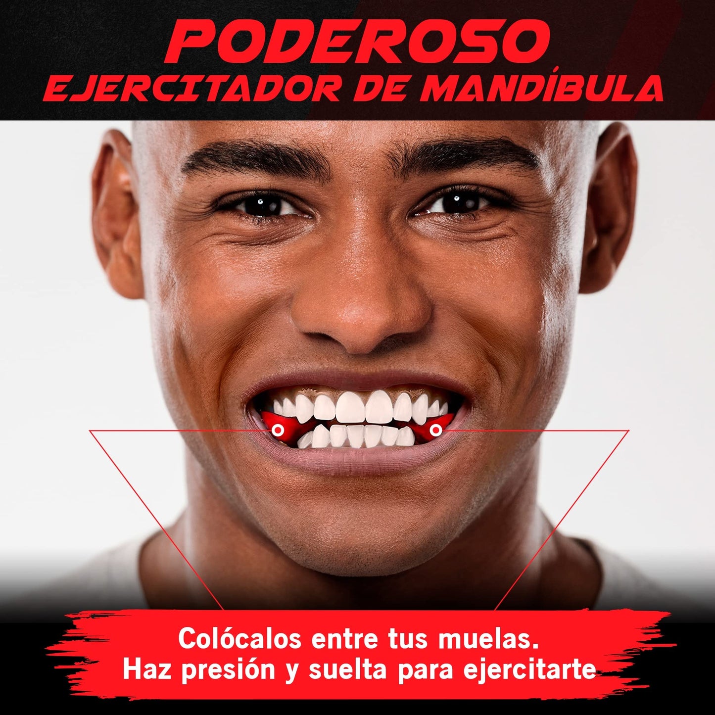 Ejercitador de mandíbula para hombres y mujeres de Mayena Sports - Tabletas de silicona para ejercitar la mandíbula - Potente entrenador de mandíbula y ejercitador facial para usuarios de todos los niveles - Adelgaza y tonifica la cara (3 Conjuntos)