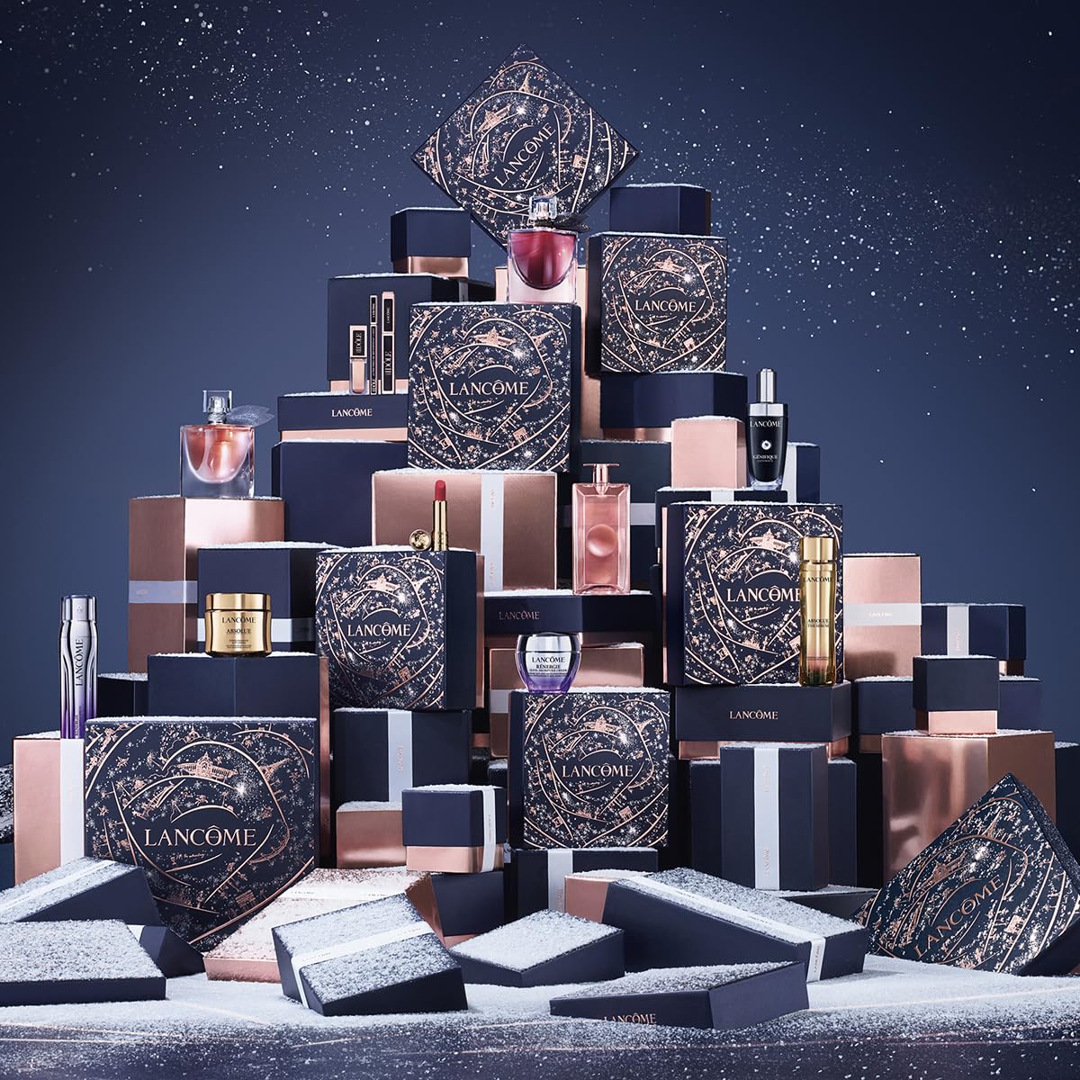 Lancôme, Rénergie, Set de Regalo, Suero Triple Serum Rénergie 50 ml + Crema de Rostro Rénergie H.P.N. 300-Peptide 15 ml + Crema de Noche Rénergie Multi -Lift 15 ml, Corrige Imperfecciones con una Fórmula Antienvejecimiento, 3 Piezas