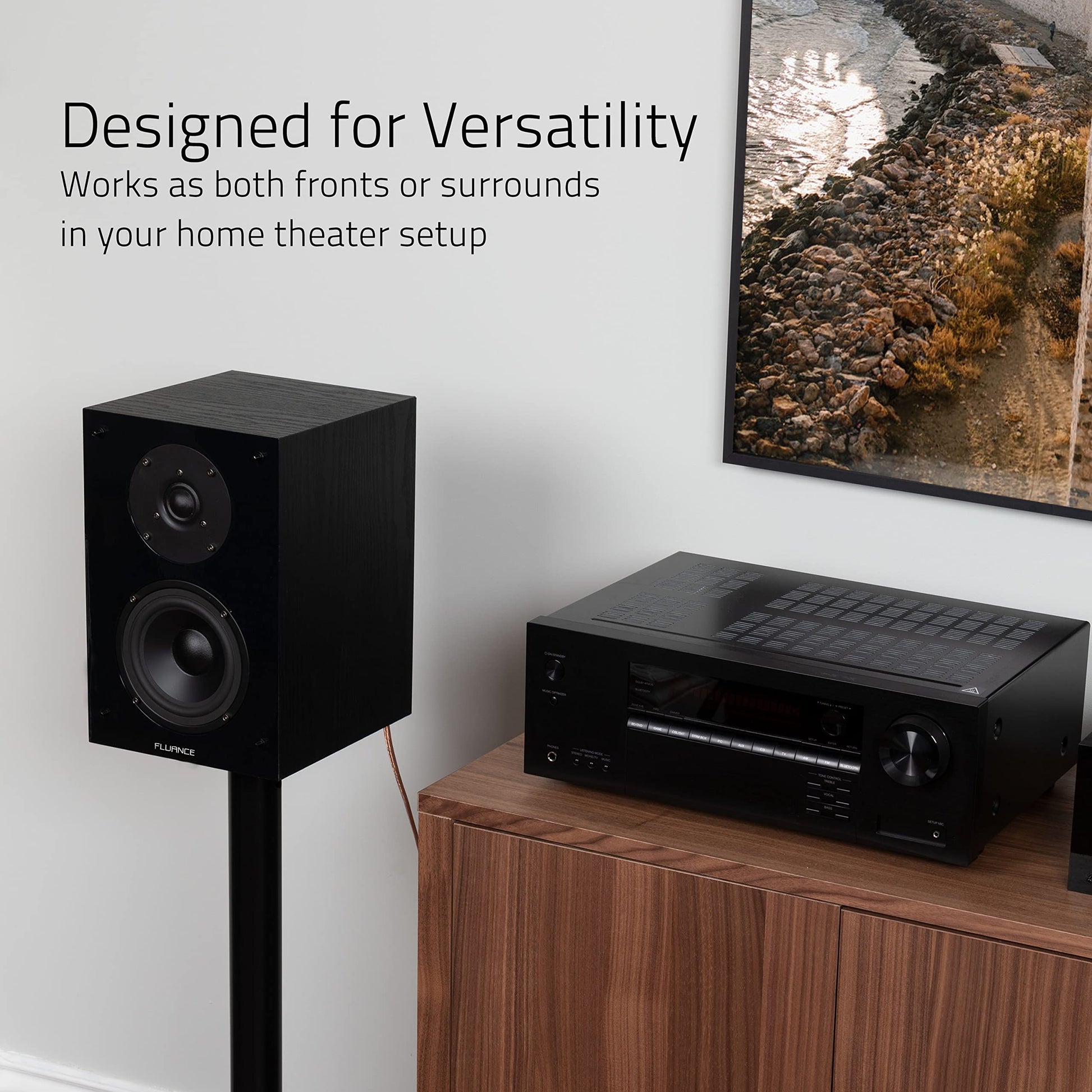 Altavoces de Estantería Fluance Natural Walnut de Alta Definición