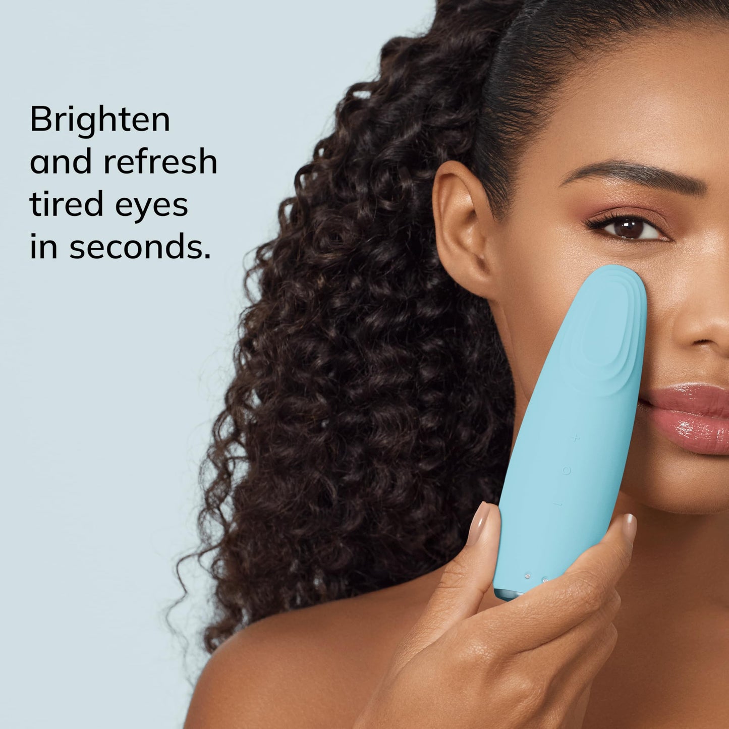 GESKE | SmartAppGuided™ Warm & Cool Eye Energizer | 6 en 1 | Masajeador de ojos | Masajeador anti ojeras | Eliminar bolsas y párpados caídos | Masaje ocular eléctrico