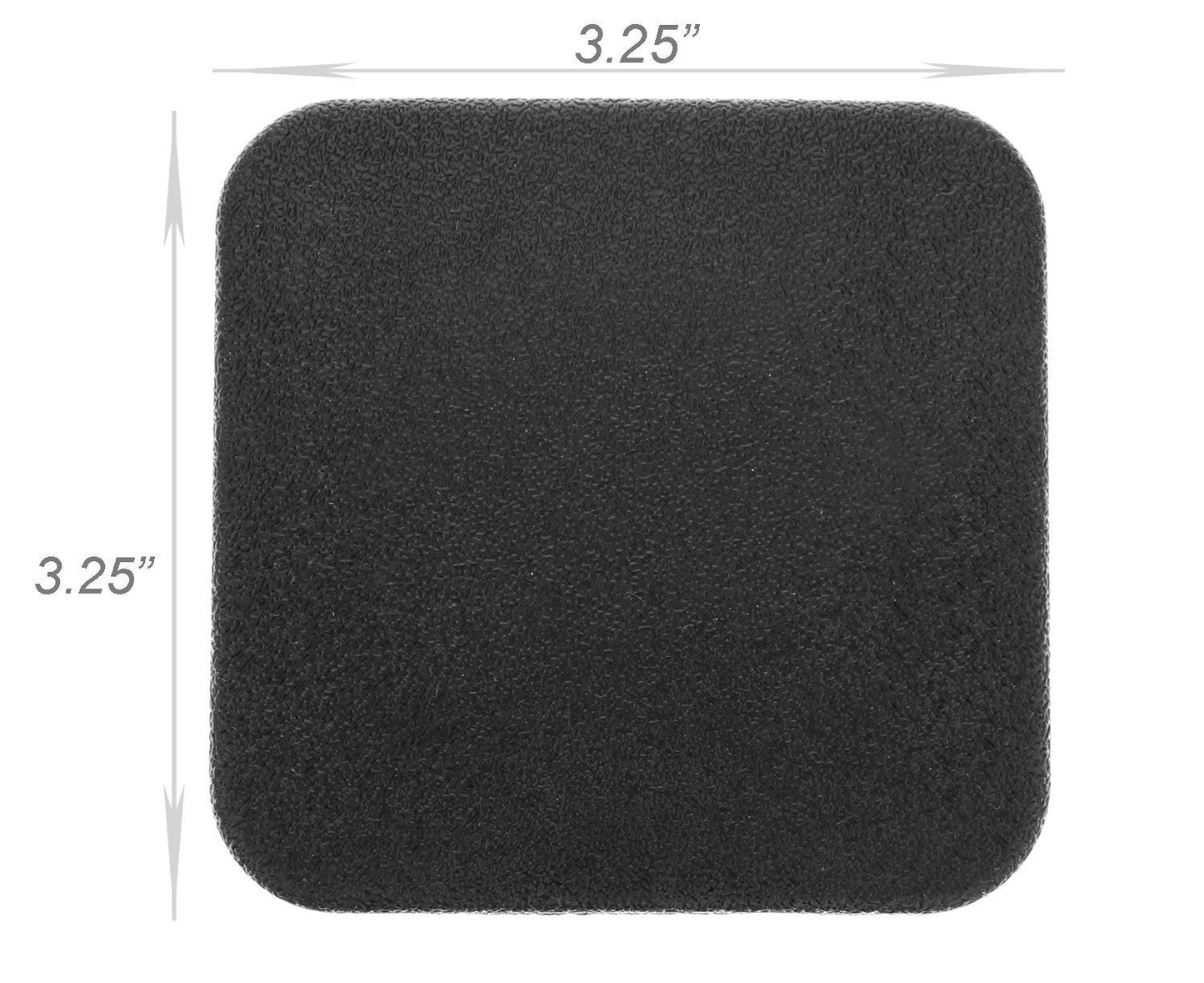 2" Trailer Hitch Cover tube Plug Insert Fits 2" Receivers (Plain Black)