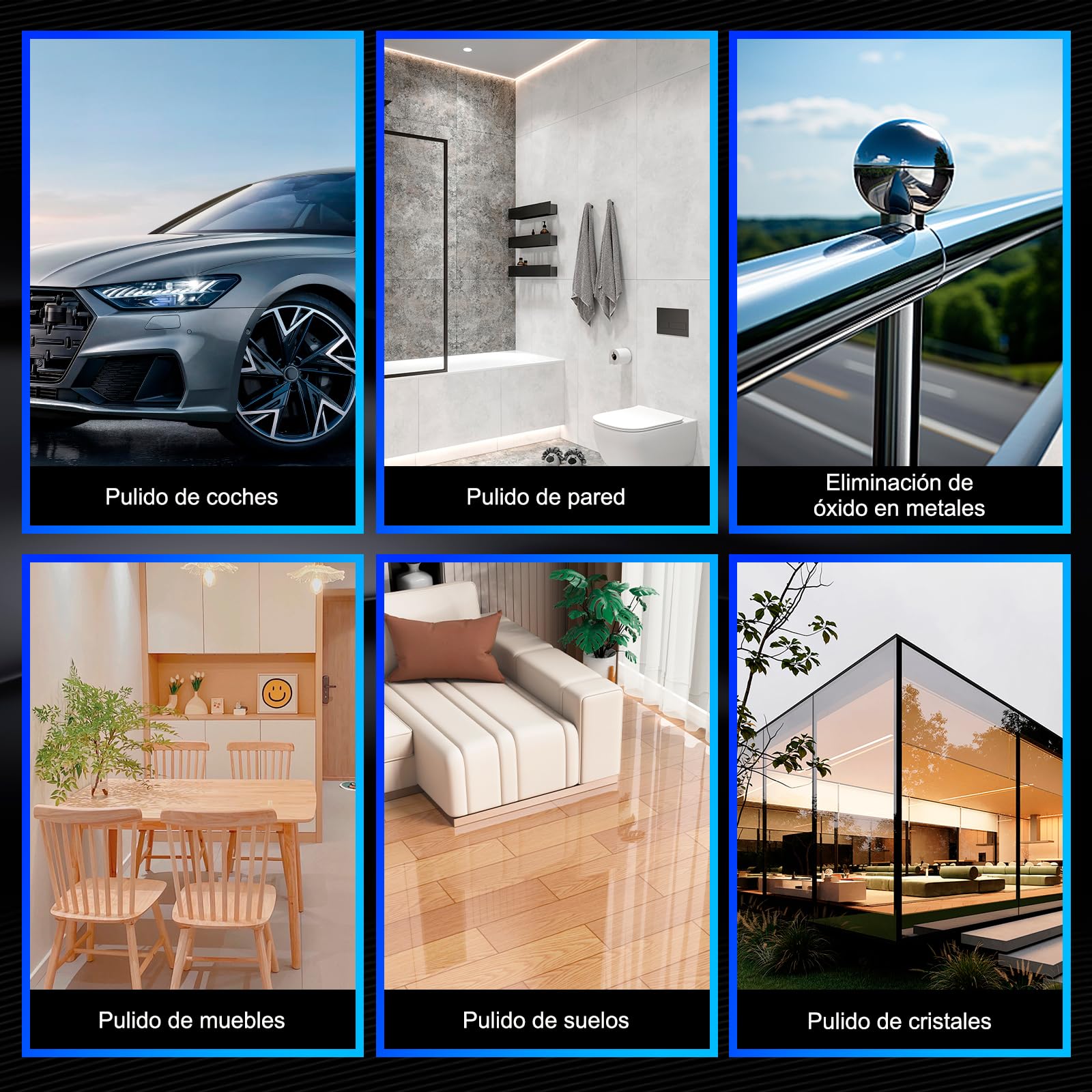 Pulidora Orbital Lostrain 5 Pulgadas Velocidad Variable para Auto, Madera y Piso