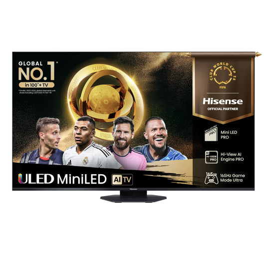 Hisense Television U8QG (Modelo 2025) Pantalla 85 Pulgadas,Mini-LED Pro Smart GoogleTV UHD 4K,Control Remoto por Voz con Alexa,Modo de Juego Ultra de 165 Hz,Hi-View AI Engine Pro