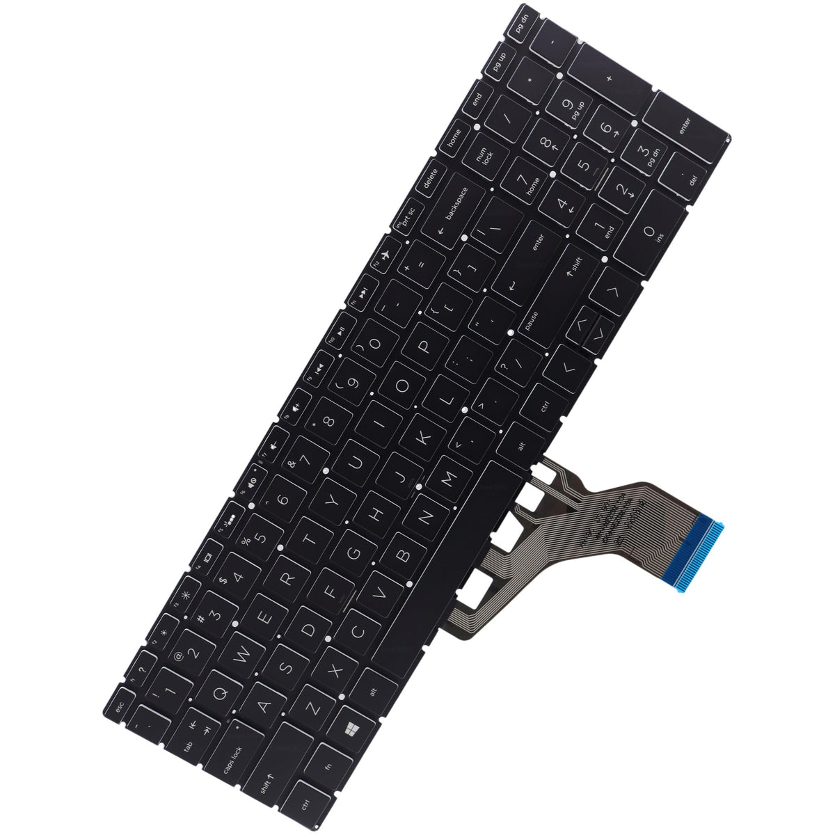 Teclado Retroiluminado de Vidrio Deal4GO para HP 15-DY 15-EF 15-CS 15s-DY 17-by 17-BS 15-EC 15-CX 15-DA 250 255 256 G6